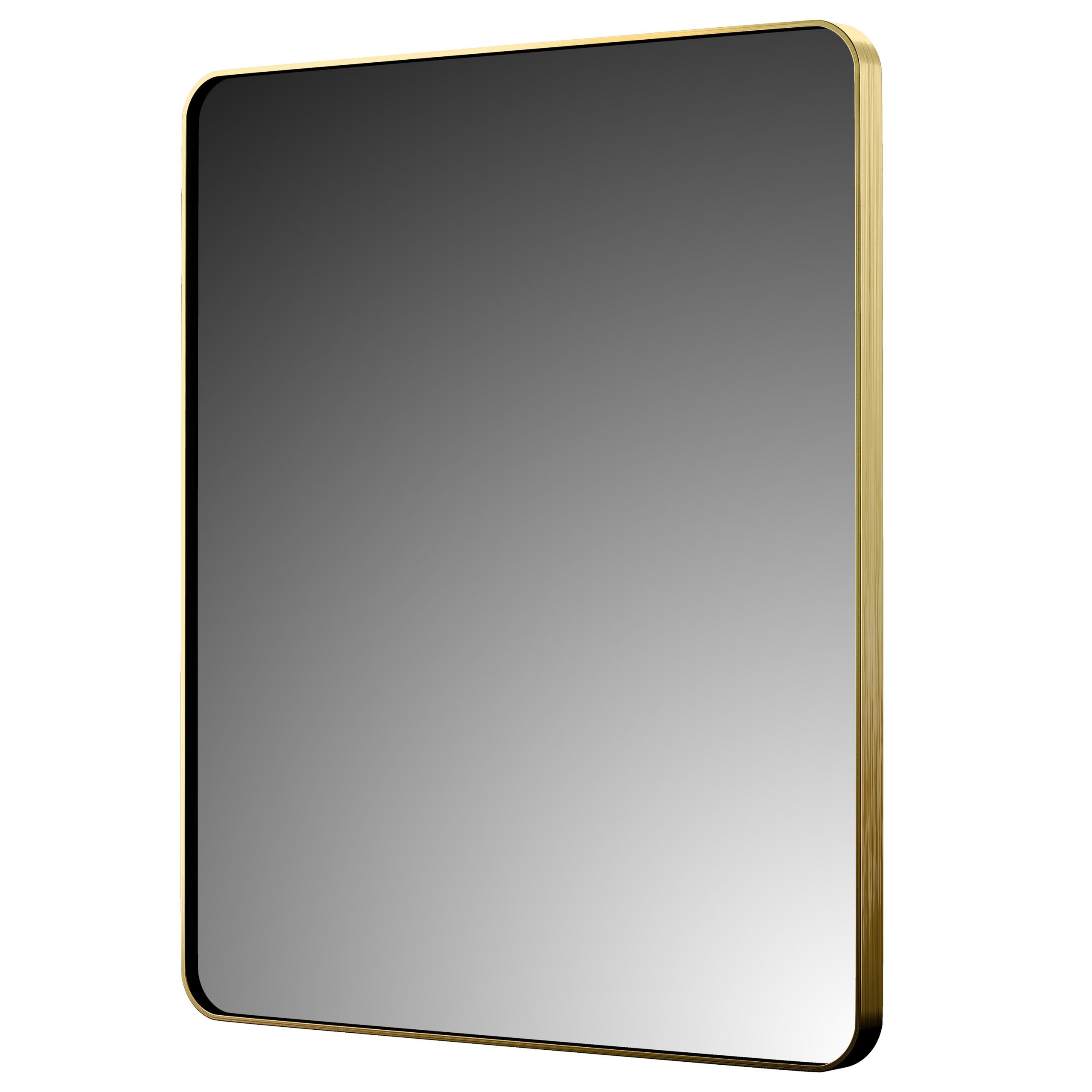 Rectangular Aluminum Framed Wall Mounted Bathroom Mirror
