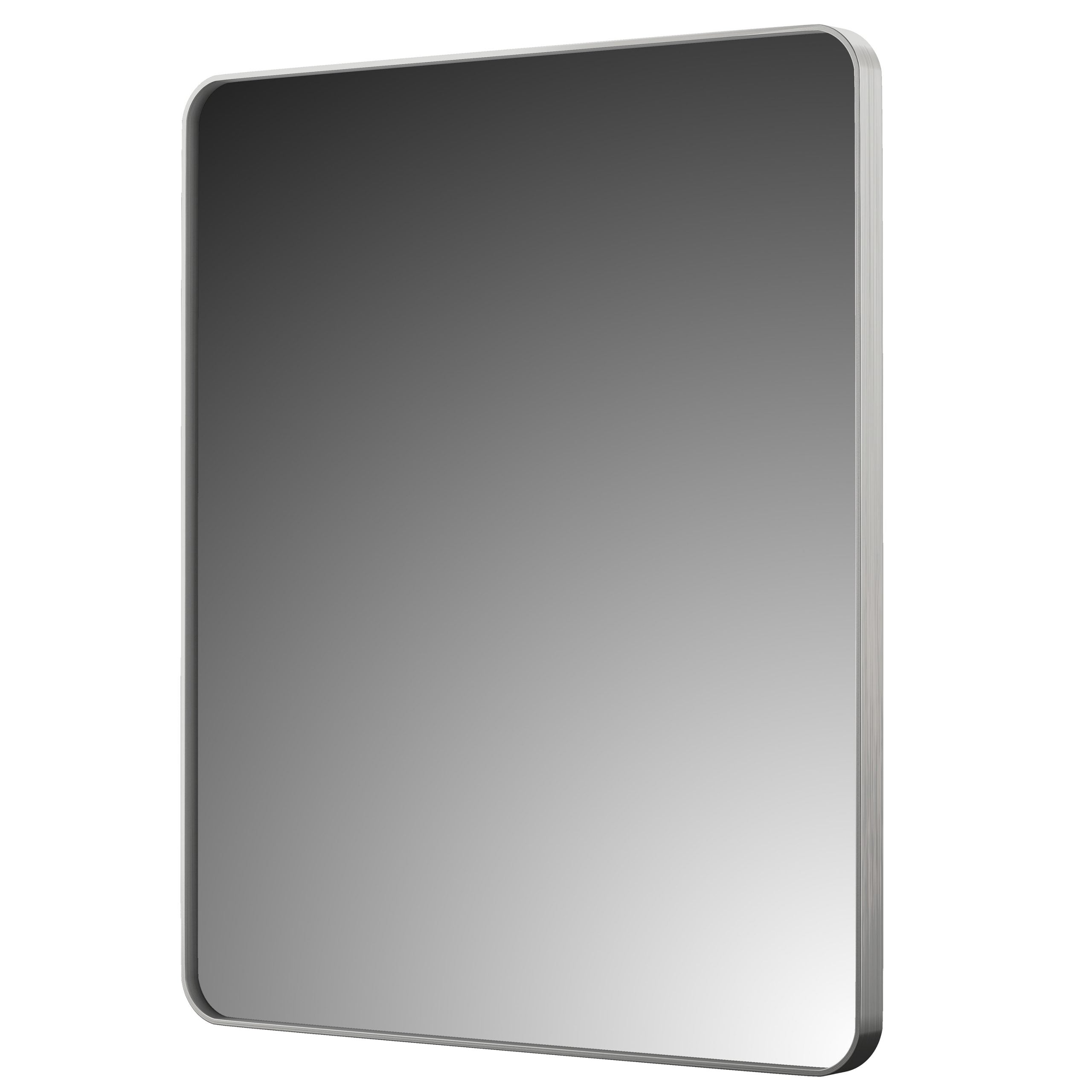 Rectangular Aluminum Framed Wall Mounted Bathroom Mirror
