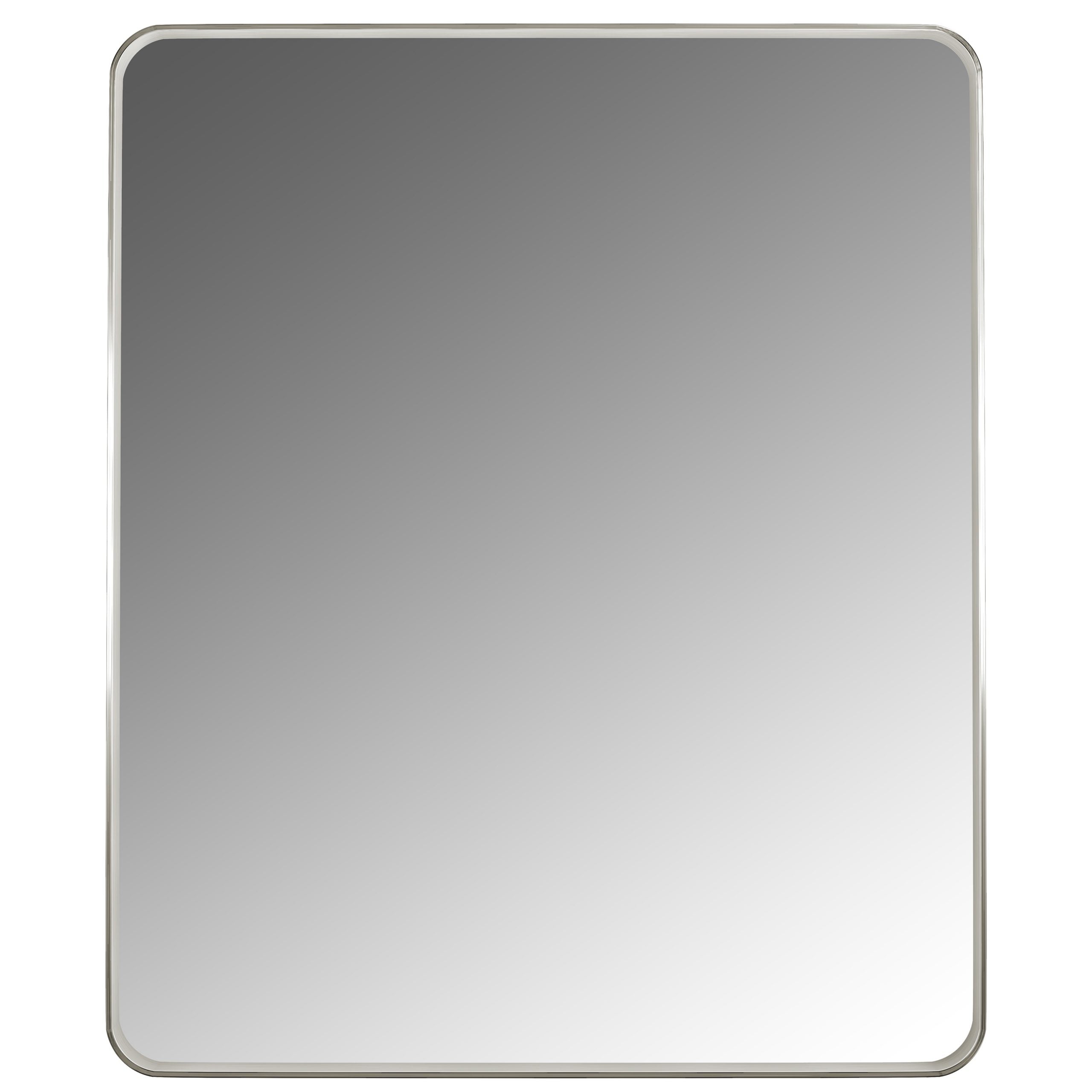 Rectangular Aluminum Framed Wall Mounted Bathroom Mirror