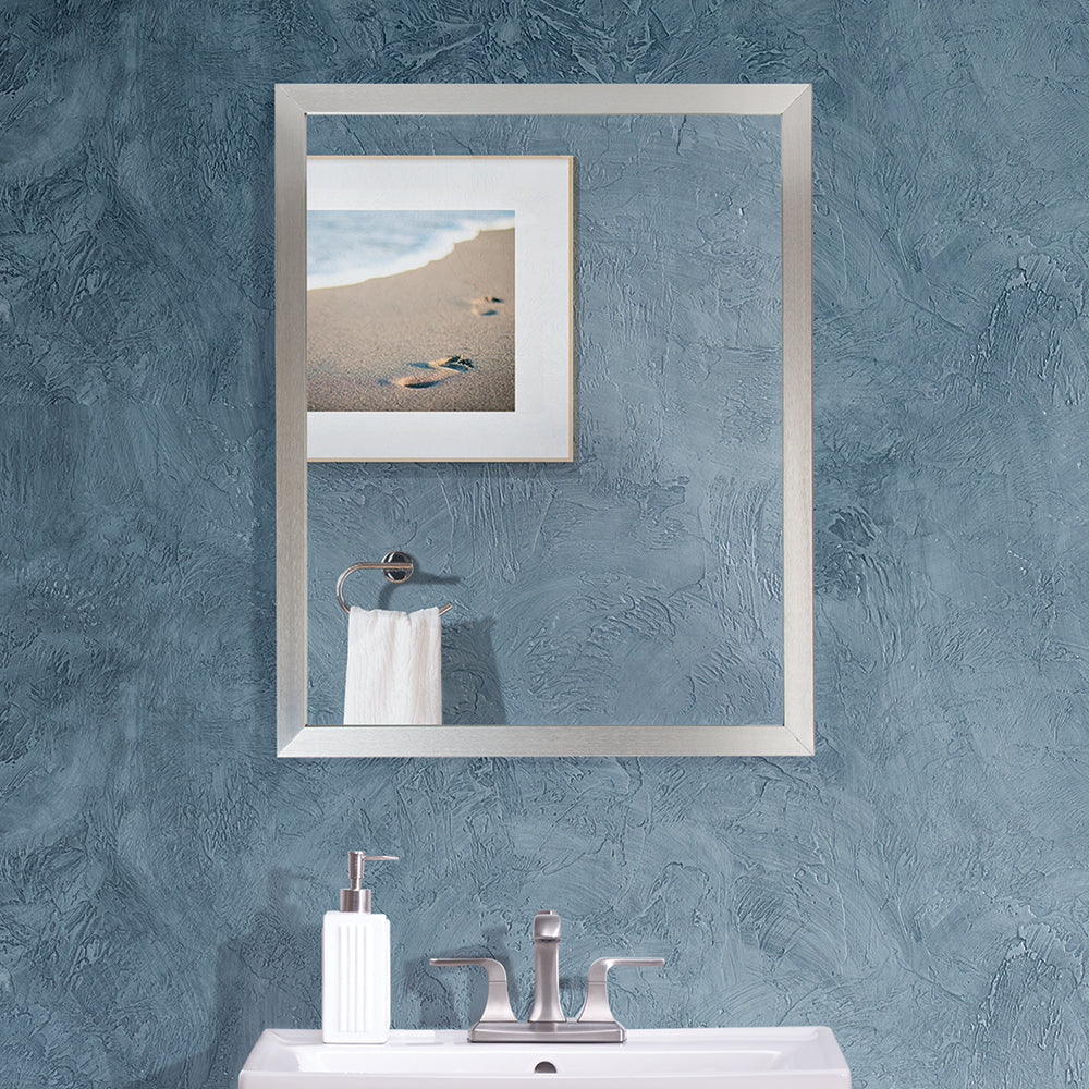 Rectangular Aluminum Framed Wall Mounted Bathroom Mirror(CRM05)