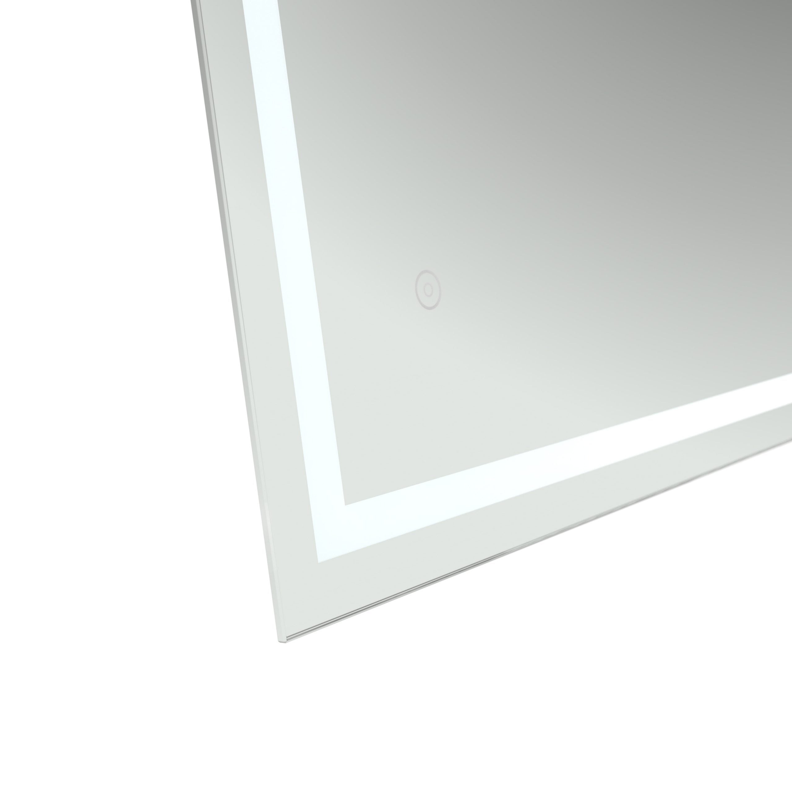 Rectangular Frameless Dimmable Anti-Fog Wall Mounted LED Bathroom Vanity Mirror