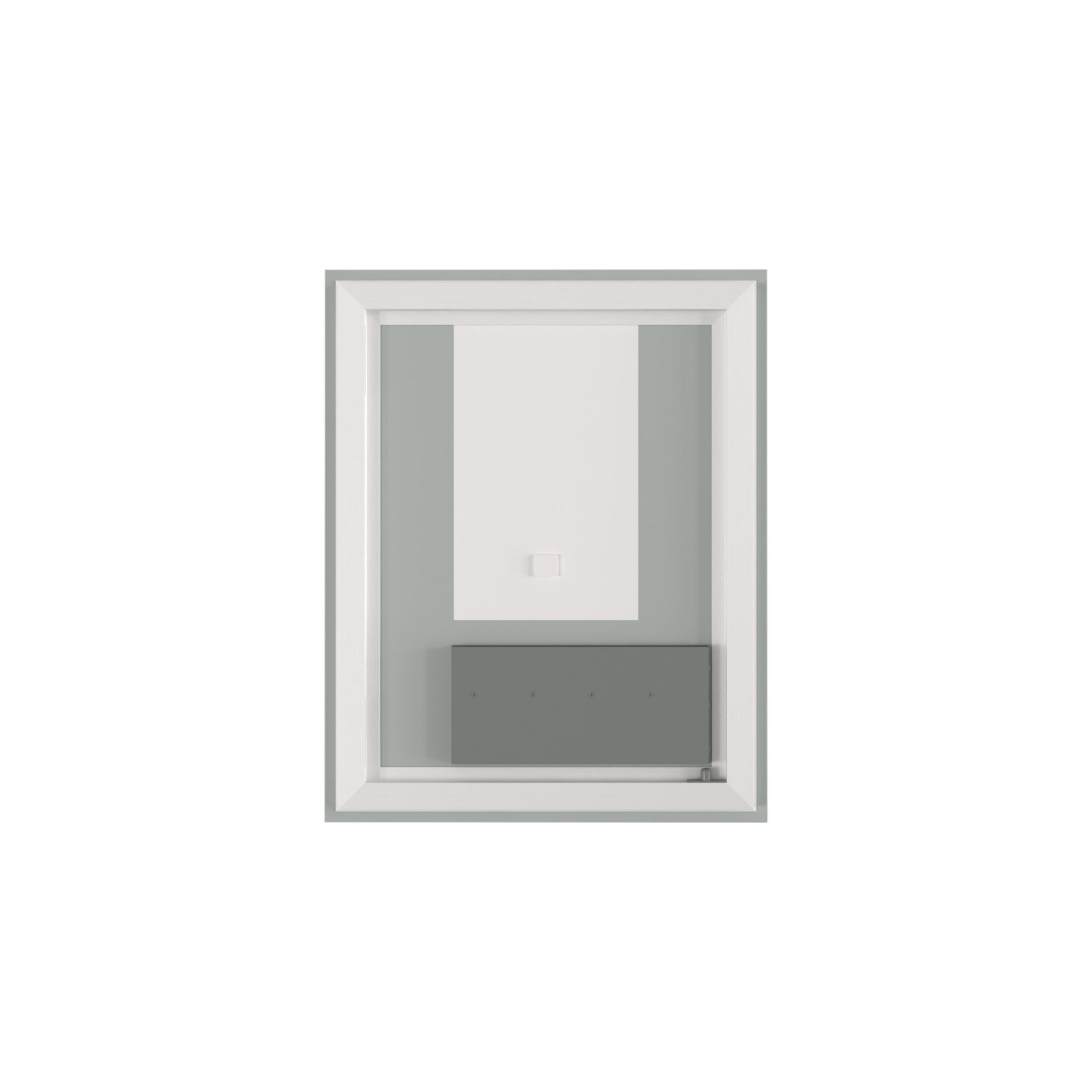 Rectangular Frameless Dimmable Anti-Fog Wall Mounted LED Bathroom Vanity Mirror