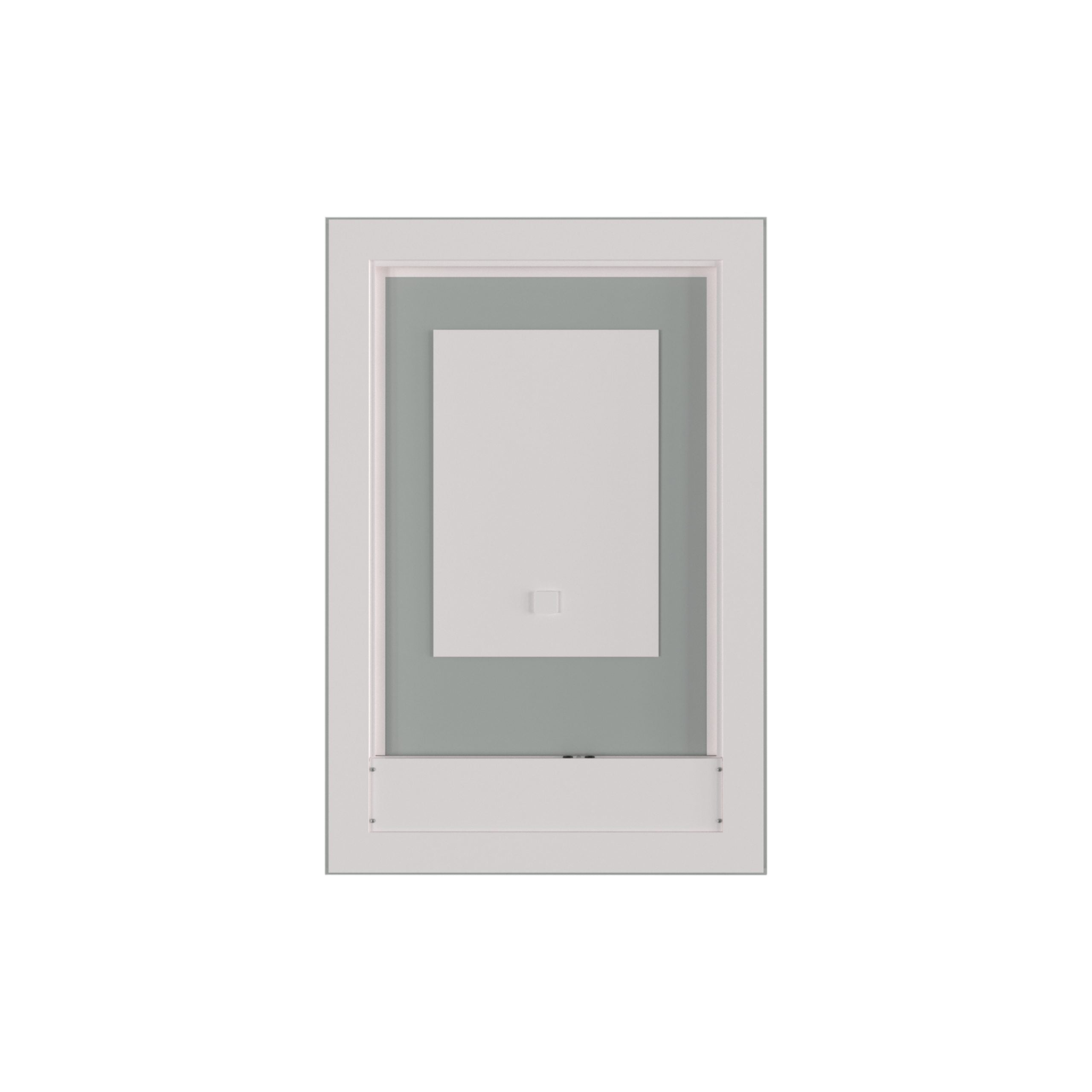 Rectangular Frameless Dimmable Anti-Fog Wall Mounted LED Bathroom Vanity Mirror