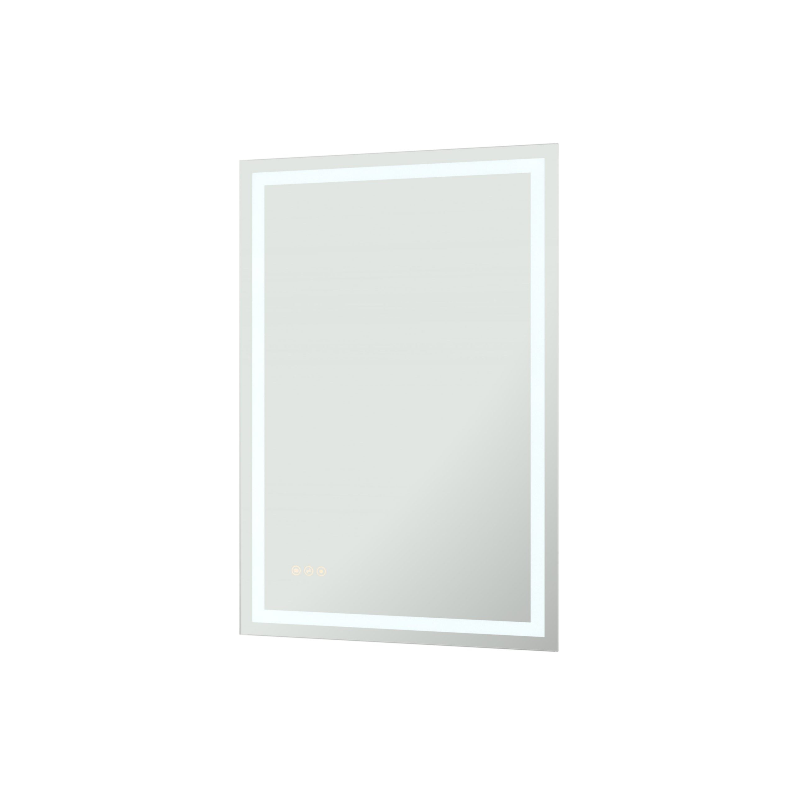 Rectangular Frameless Dimmable Anti-Fog Wall Mounted LED Bathroom Vanity Mirror