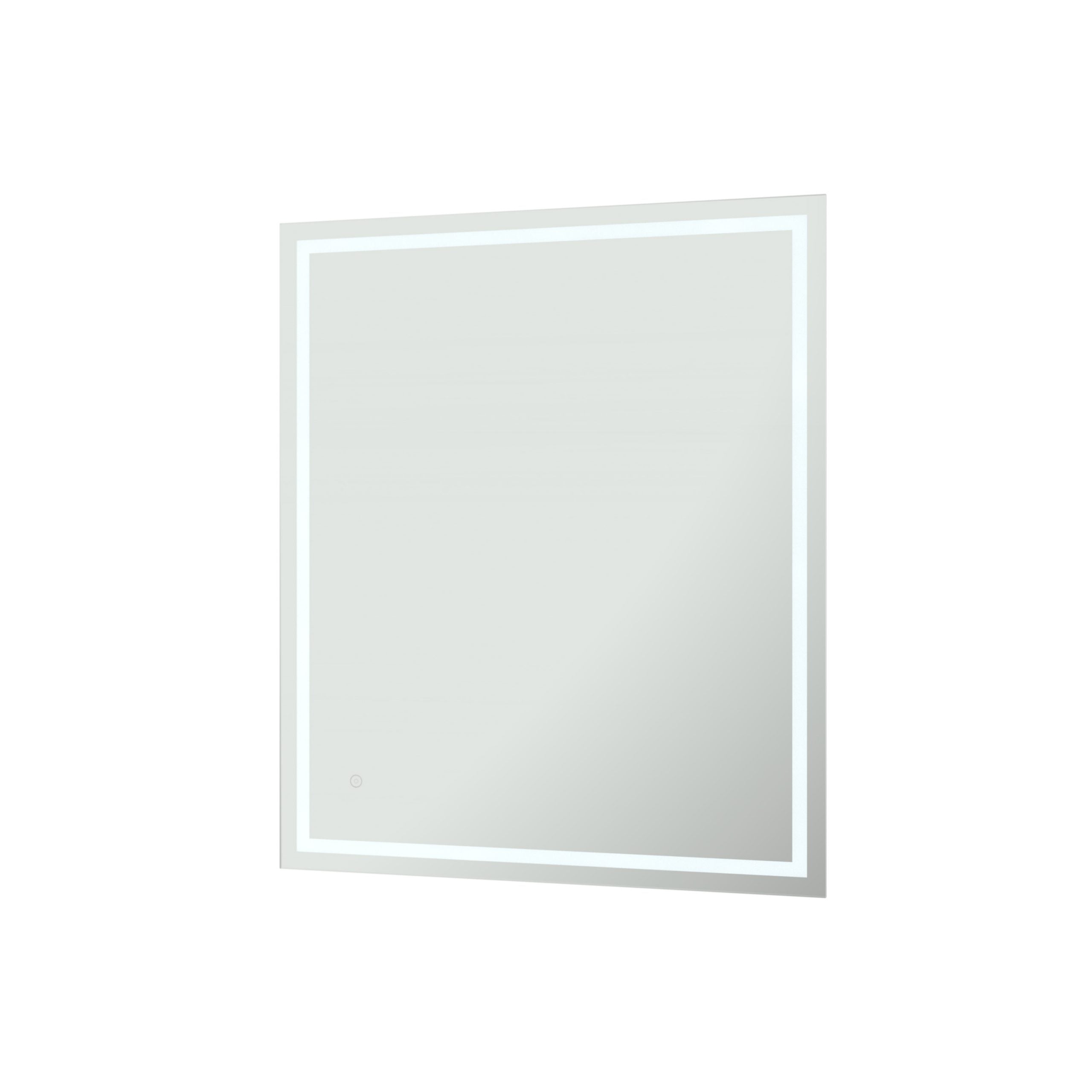 Rectangular Frameless Dimmable Anti-Fog Wall Mounted LED Bathroom Vanity Mirror