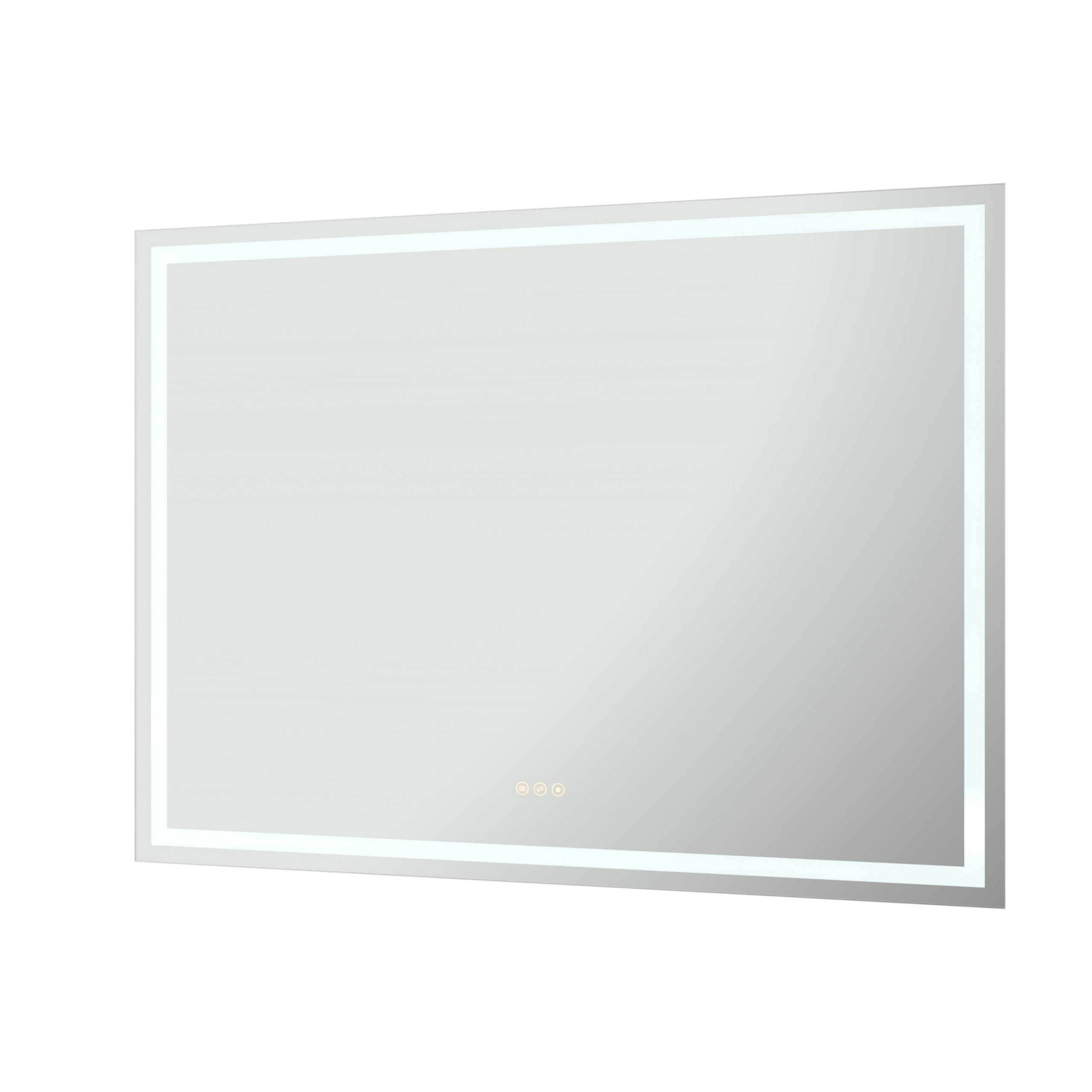 Rectangular Frameless Dimmable Anti-Fog Wall Mounted LED Bathroom Vanity Mirror(CRMBM08)