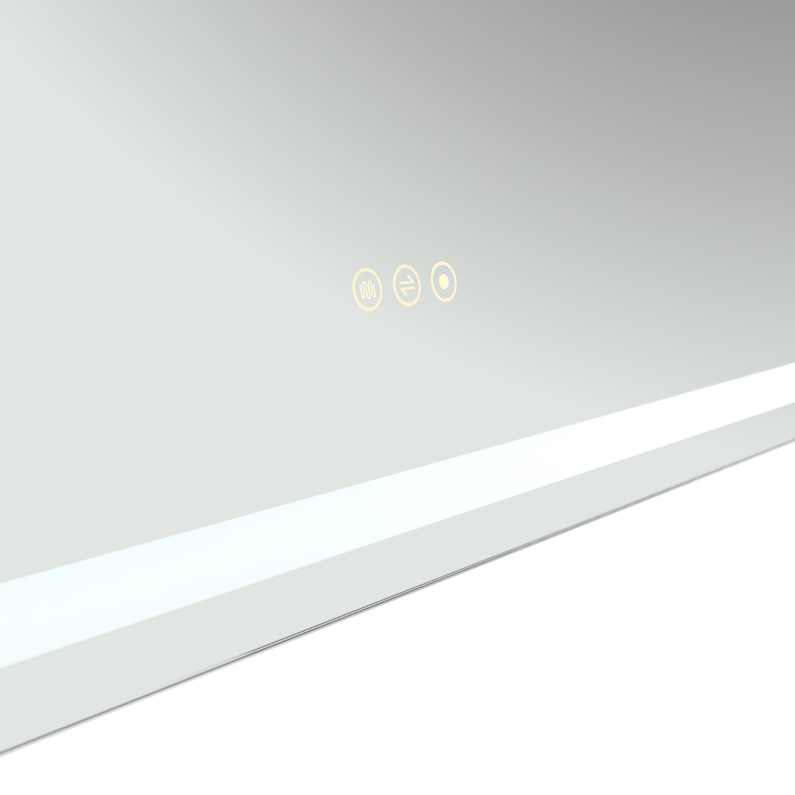 Rectangular Frameless Dimmable Anti-Fog Wall Mounted LED Bathroom Vanity Mirror(CRMBM08)