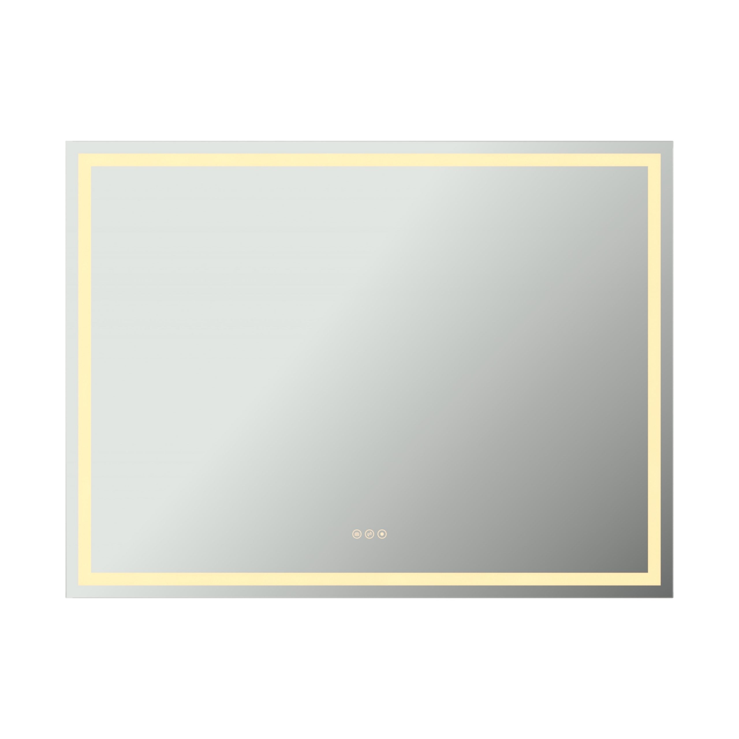 Rectangular Frameless Dimmable Anti-Fog Wall Mounted LED Bathroom Vanity Mirror(CRMBM08)