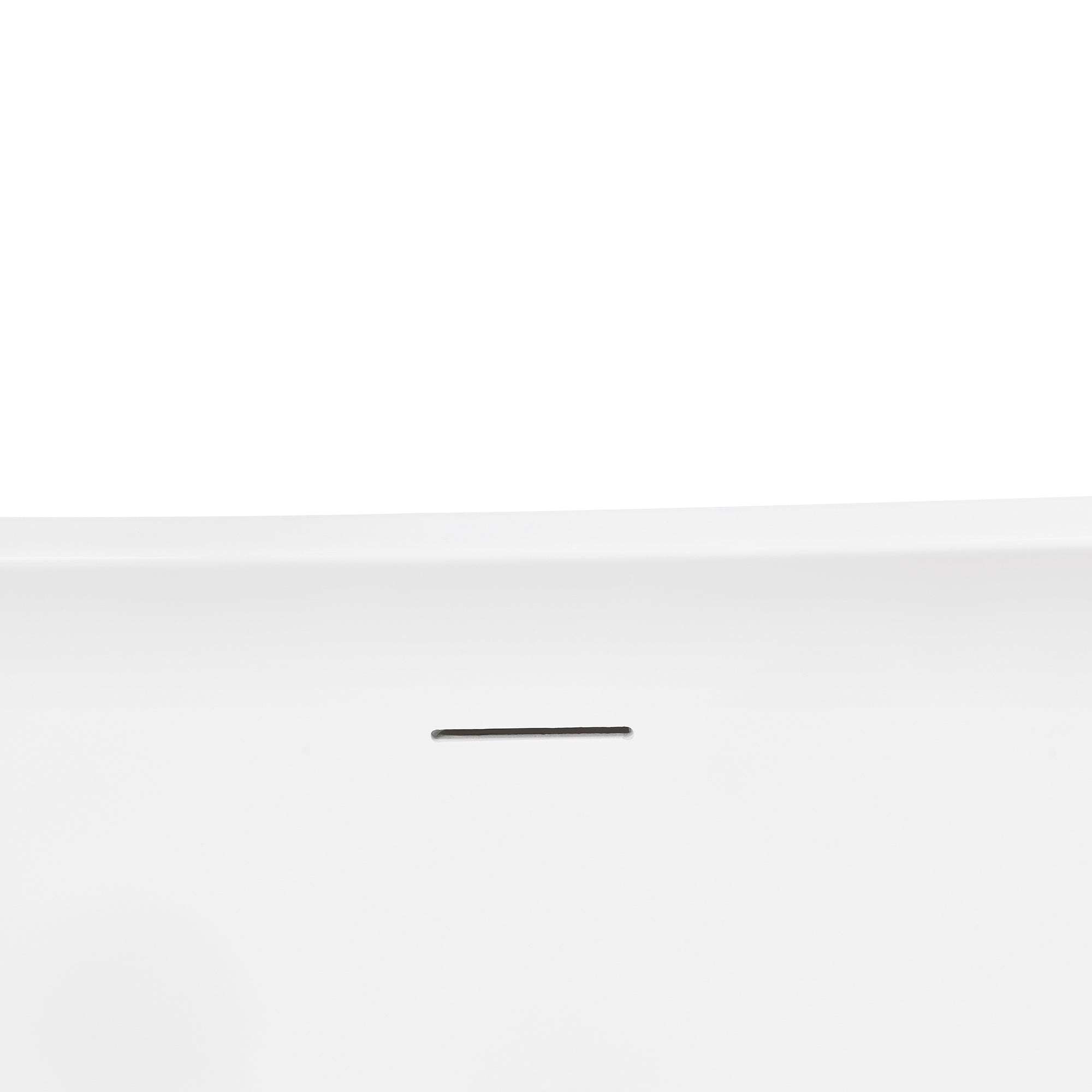 54 Inch Acrylic Freestanding Soaking Bathtub with Overflow