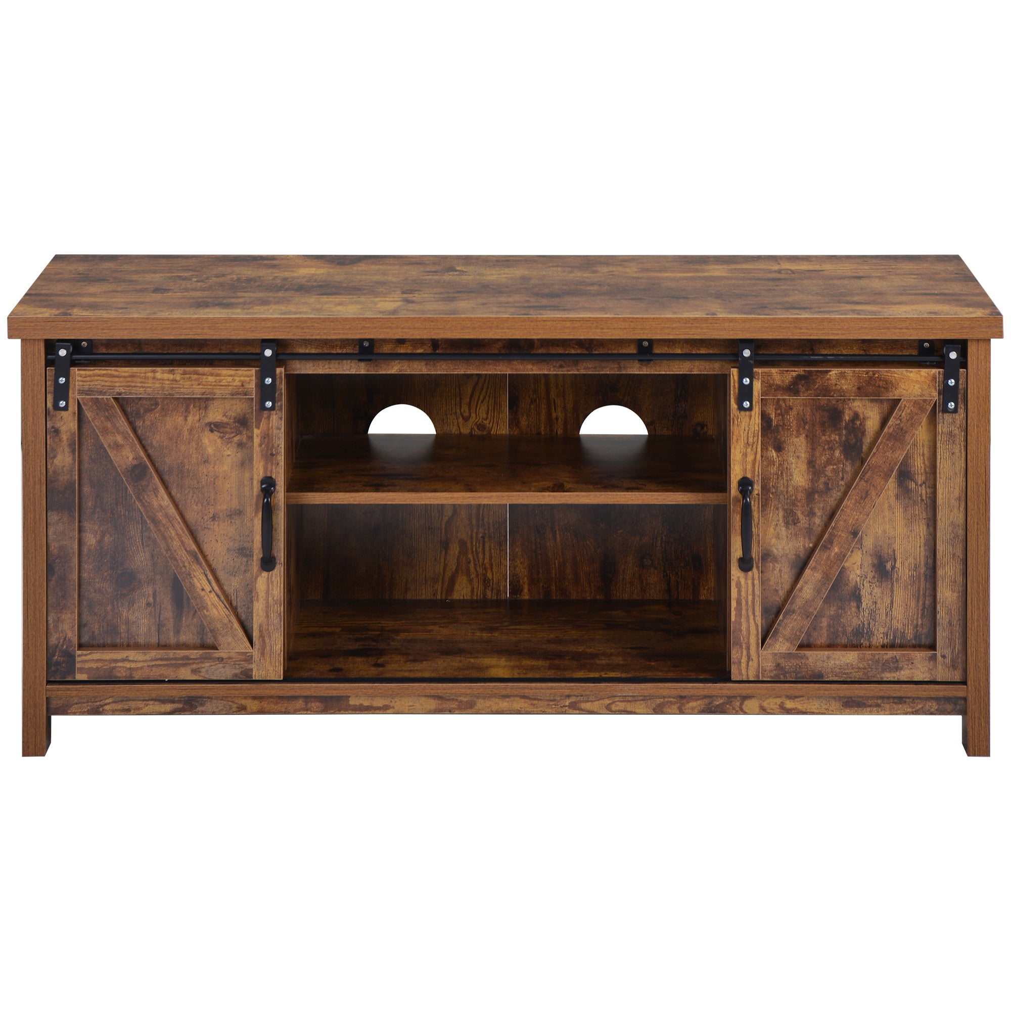 52 in.W TV Stand in Yellow with Removable Door and Shelf