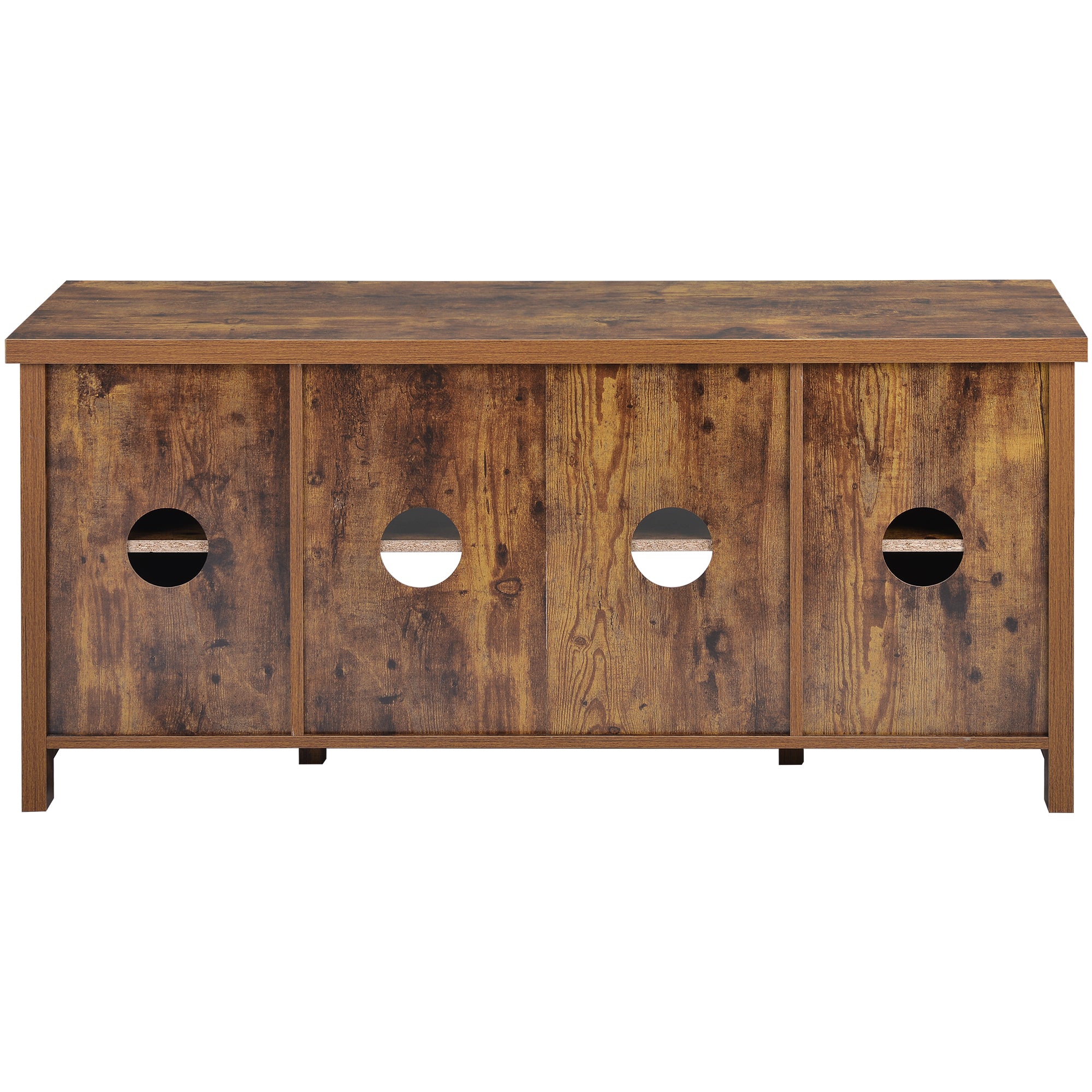 52 in.W TV Stand in Yellow with Removable Door and Shelf