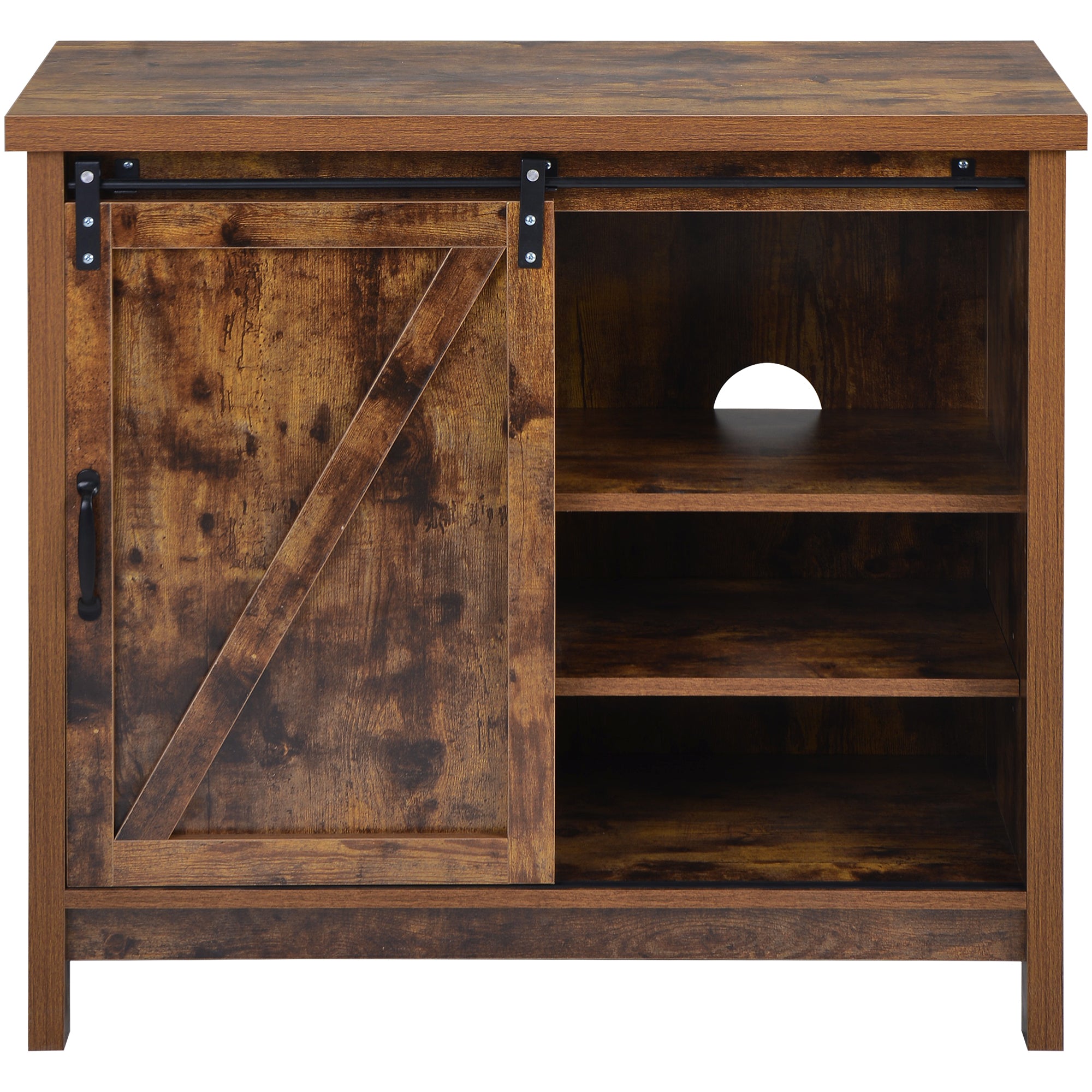 52 in.W TV Stand in Yellow with Removable Door and Shelf