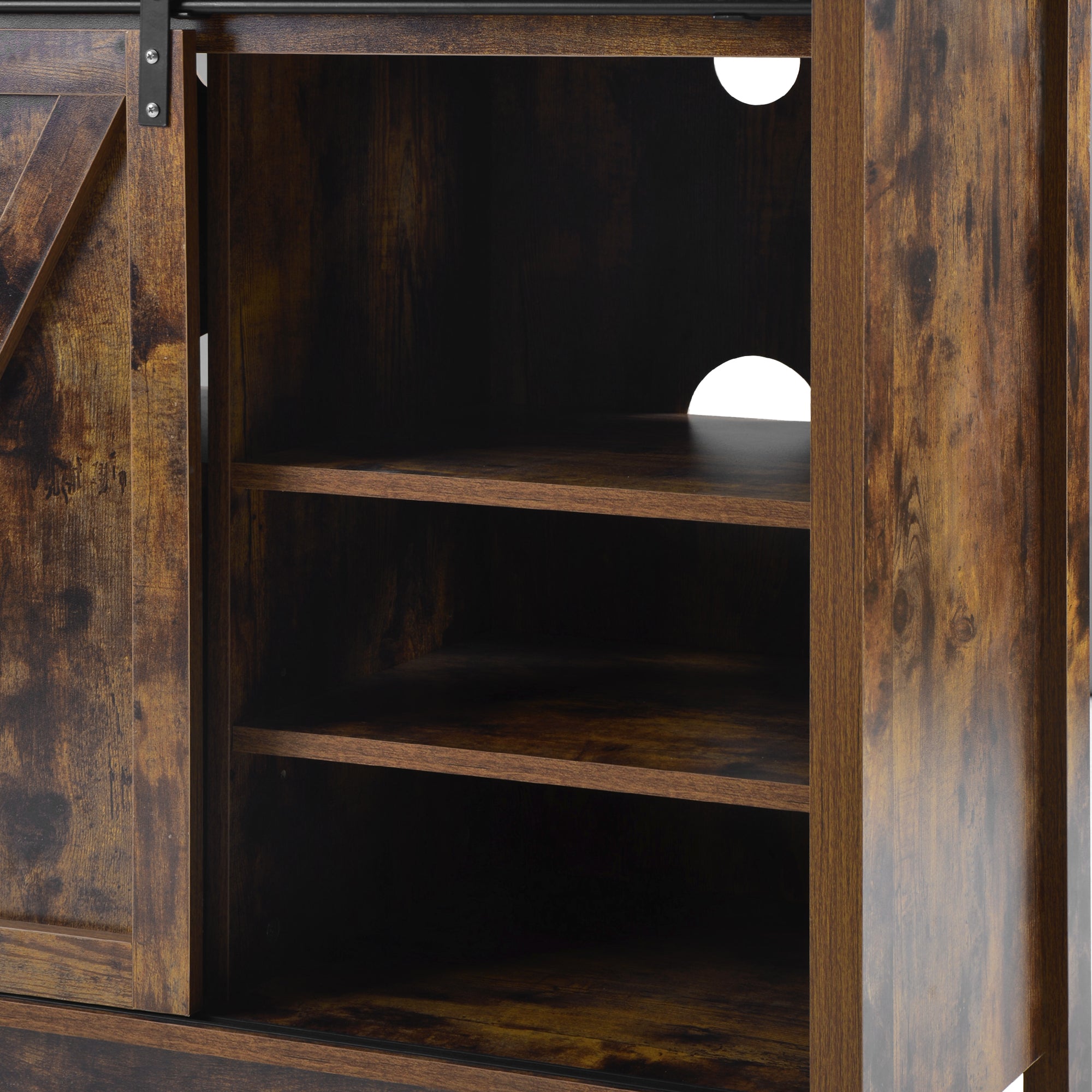 52 in.W TV Stand in Yellow with Removable Door and Shelf