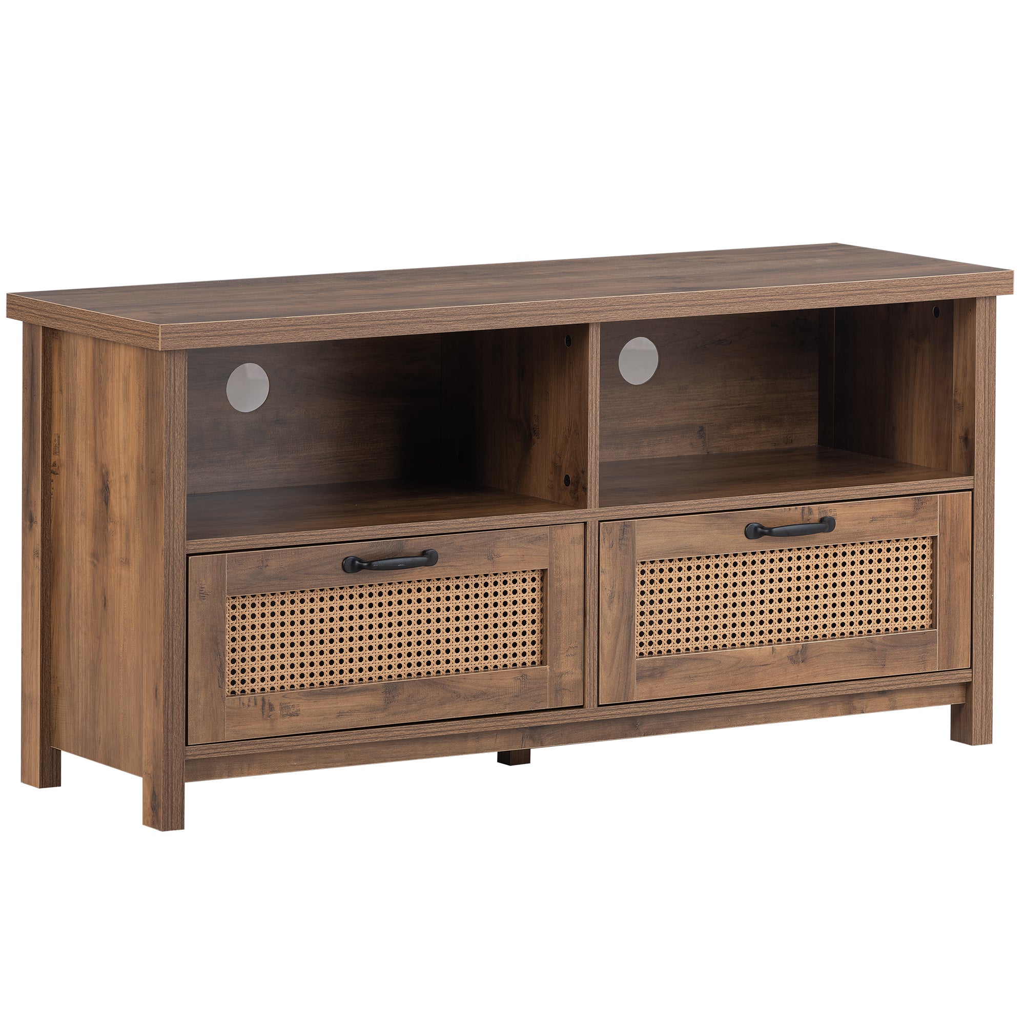 52 in.W TV Stand in Yellow with Removable Door and Shelf