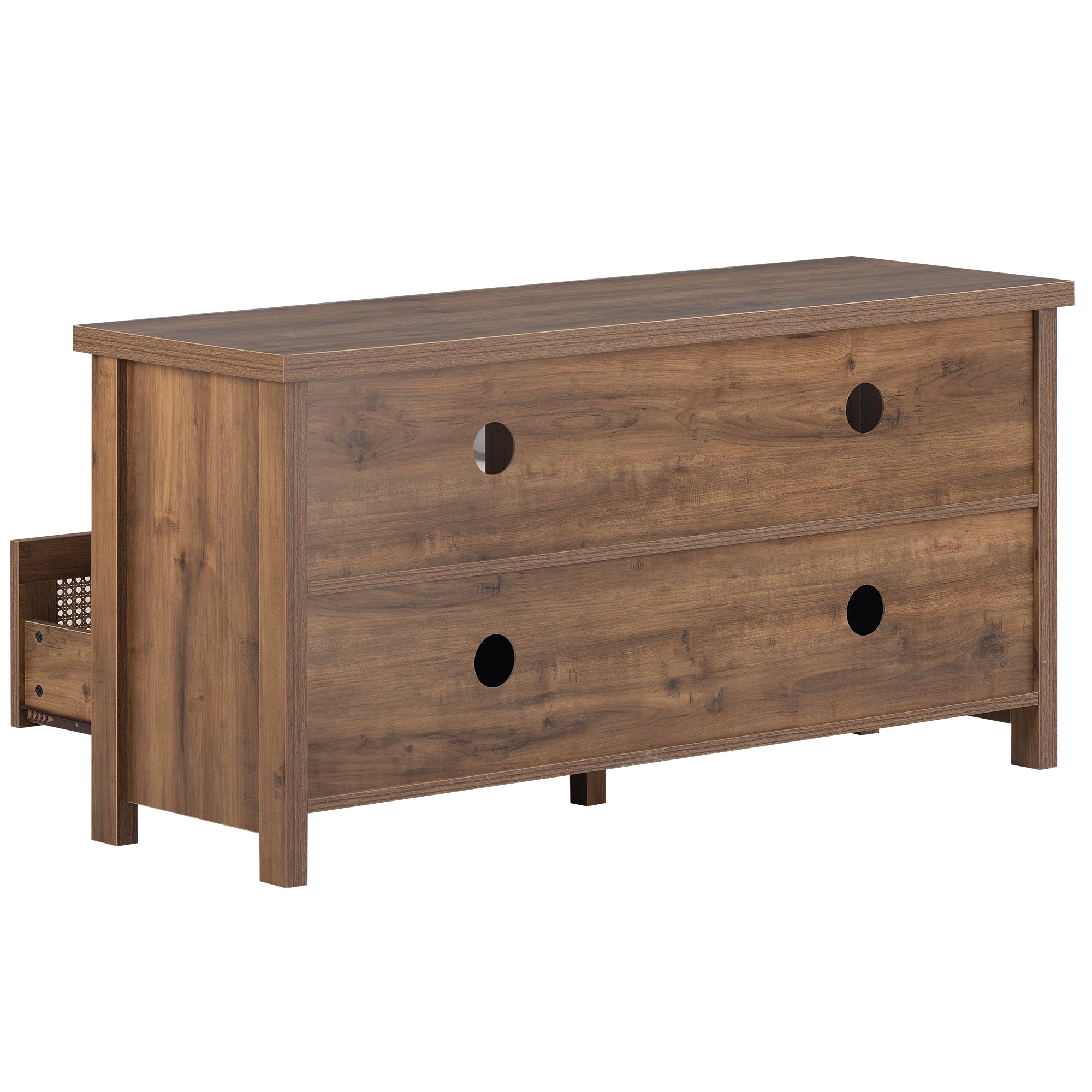 52 in.W TV Stand in Yellow with Removable Door and Shelf