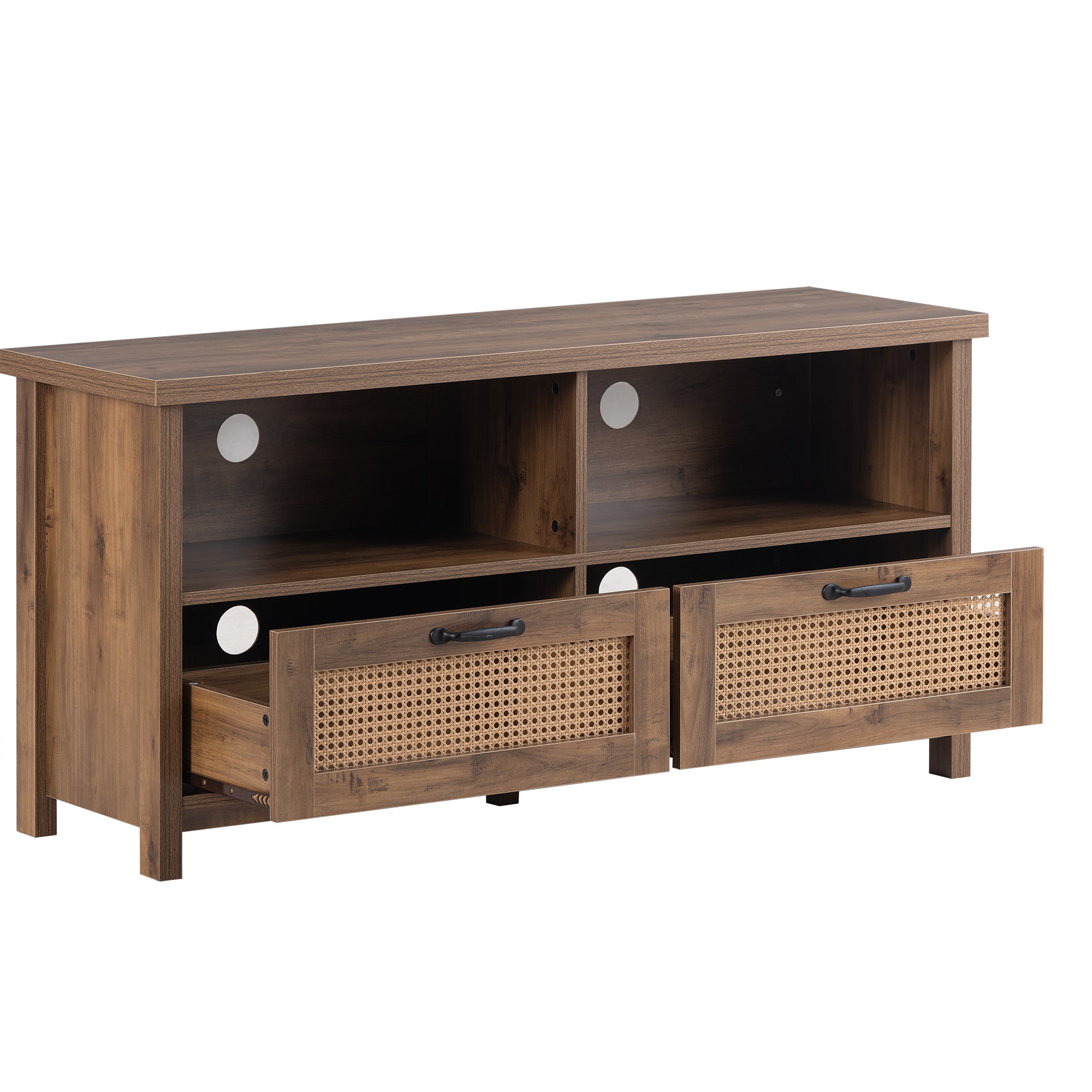 52 in.W TV Stand in Yellow with Removable Door and Shelf