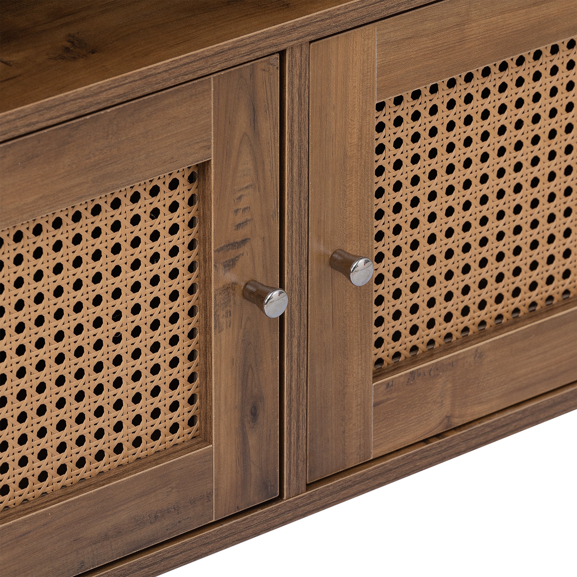 52 in.W TV Stand in Yellow with Removable Door and Shelf