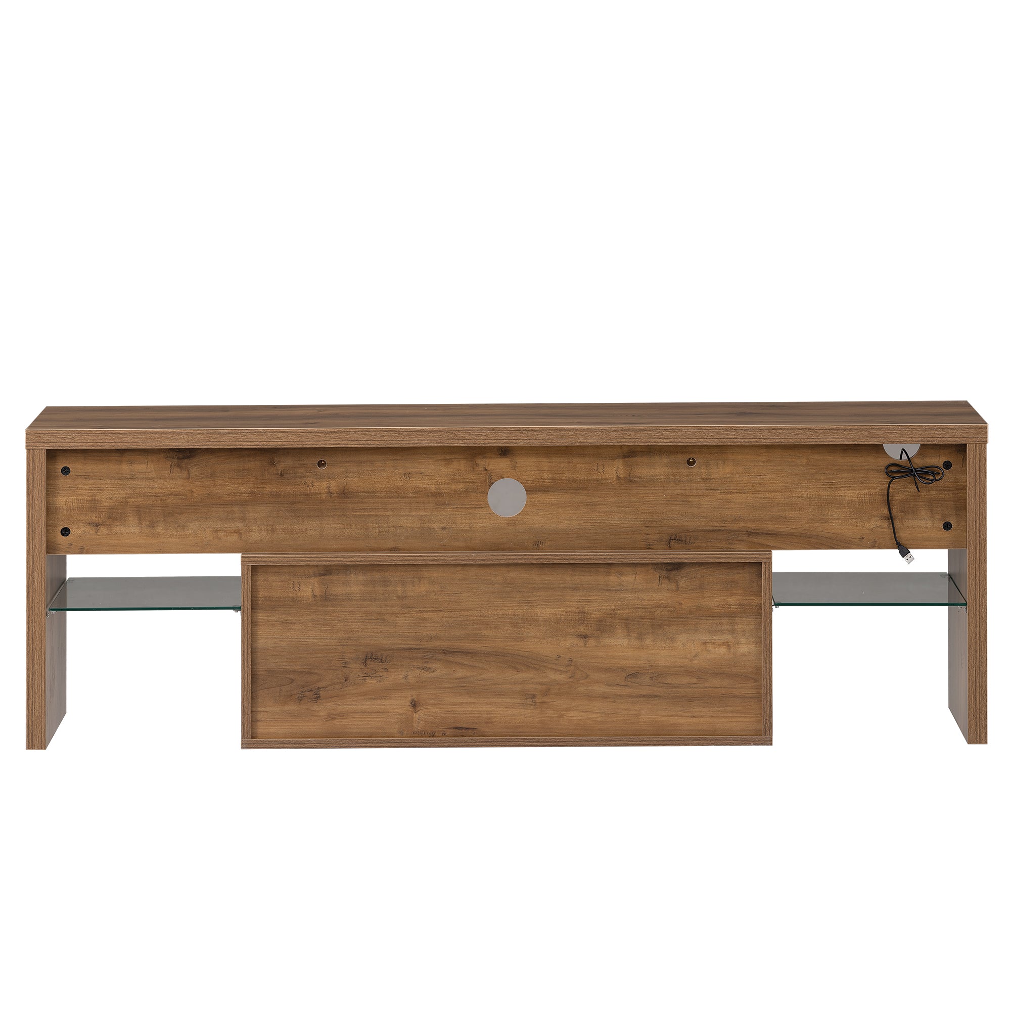 52 in.W TV Stand in Yellow with Removable Door and Shelf