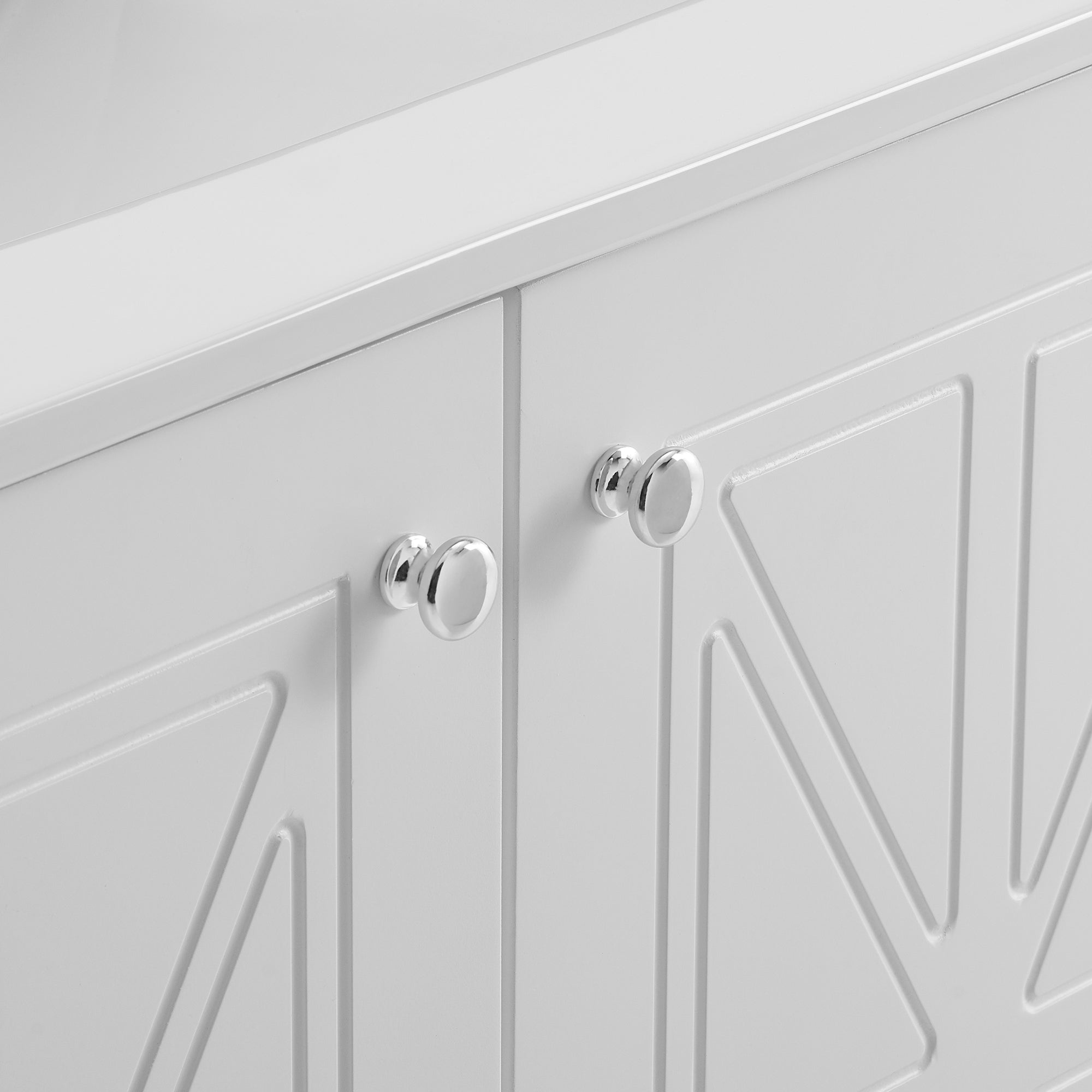 30 Inches MDF Freestanding Bathroom Vanity with Integrated Ceramic Sink and Doors