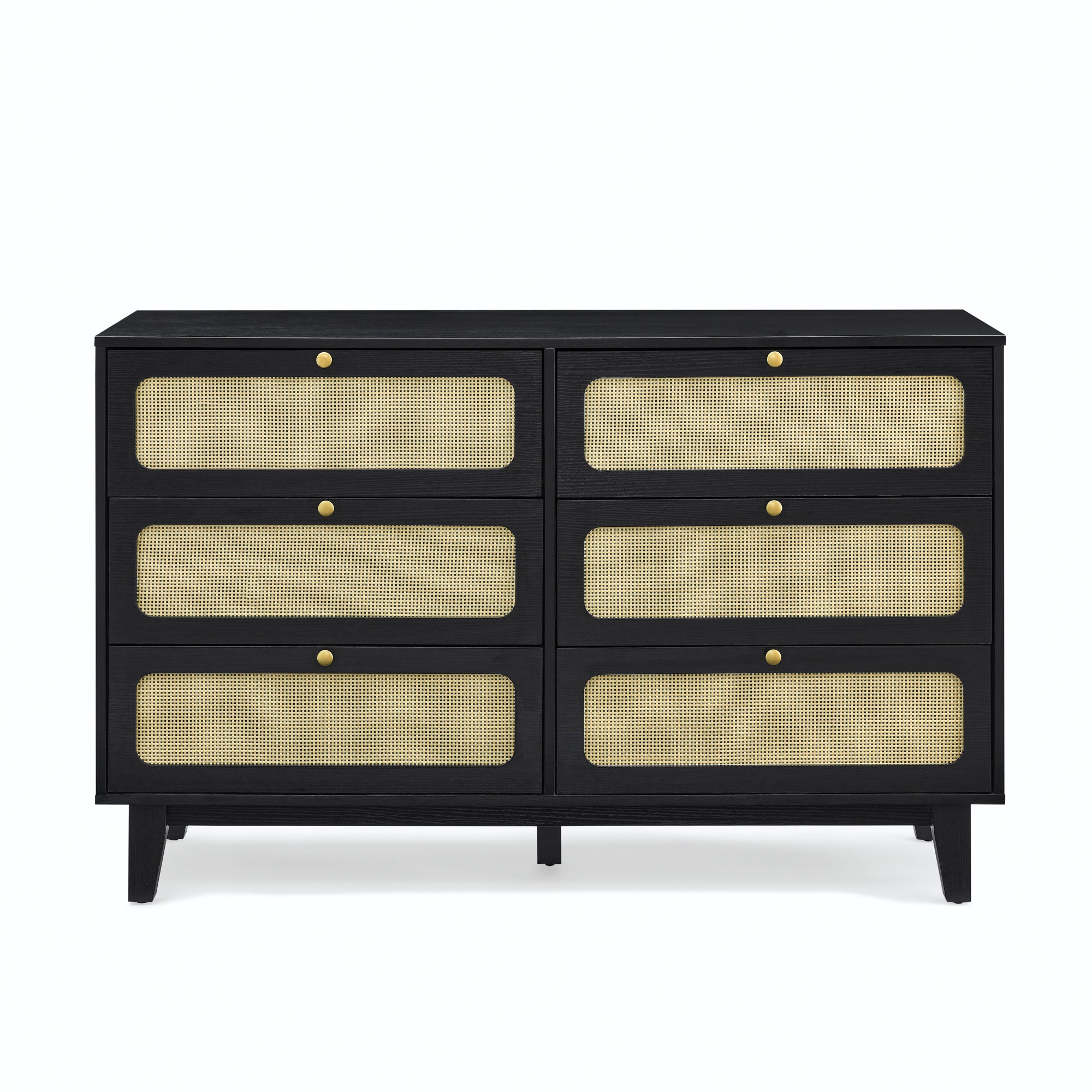 52 Inches 6-Drawer MDF Double Dresser