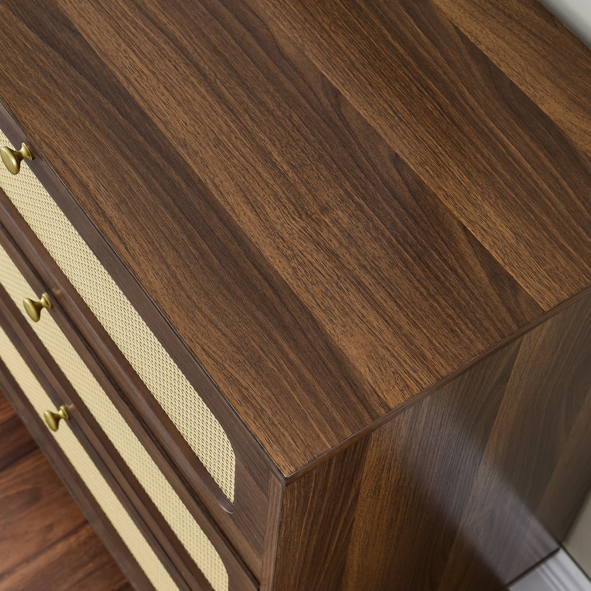 52 Inches 6-Drawer MDF Double Dresser