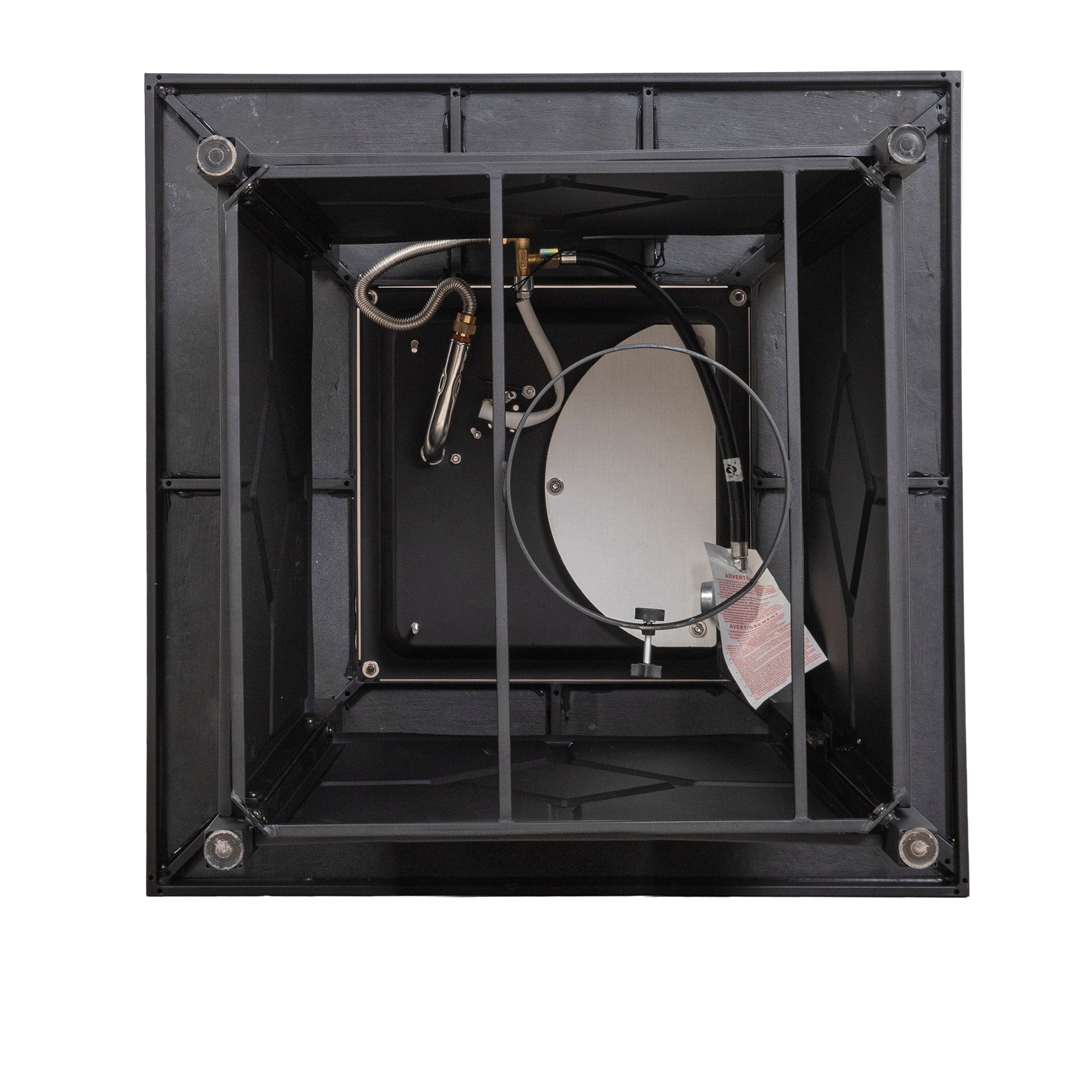 40,000 BTU Steel Outdoor Propane Gas Fire Pit Table with Steel lid and Weather Cover