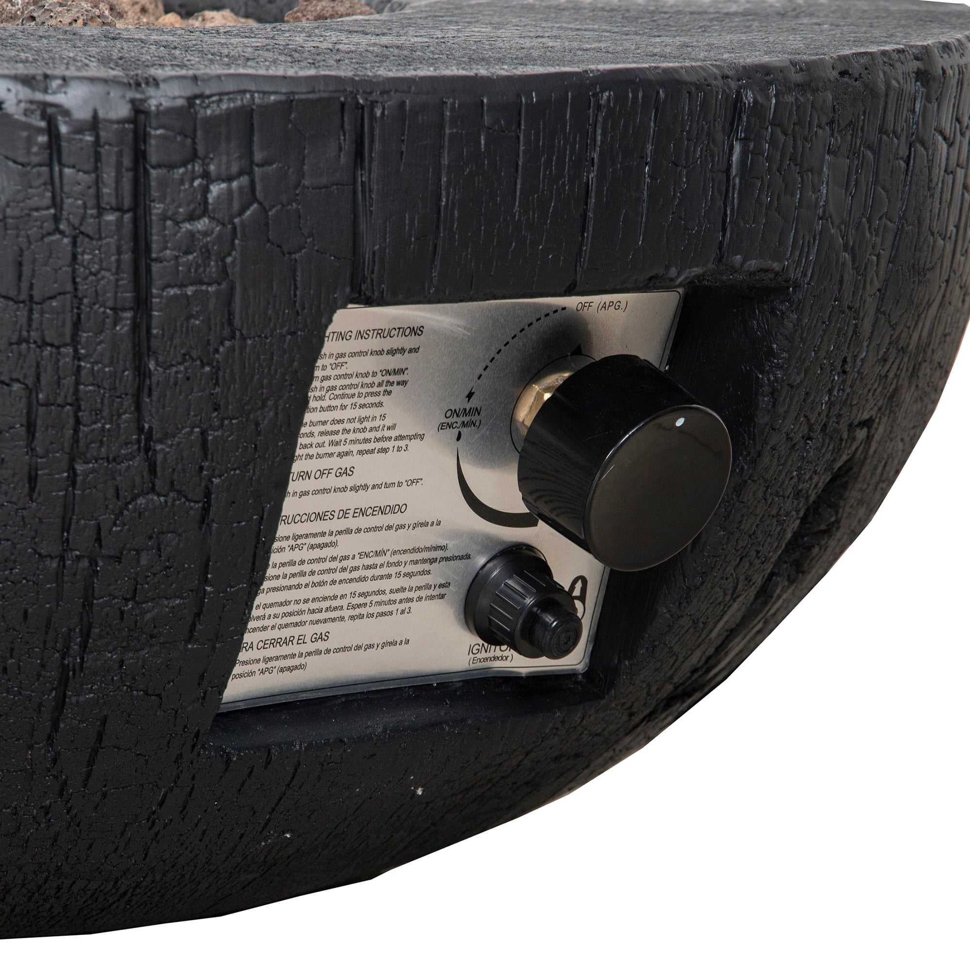 40,000 BTU Steel Outdoor Propane Gas Fire Pit Table with Steel lid and Weather Cover