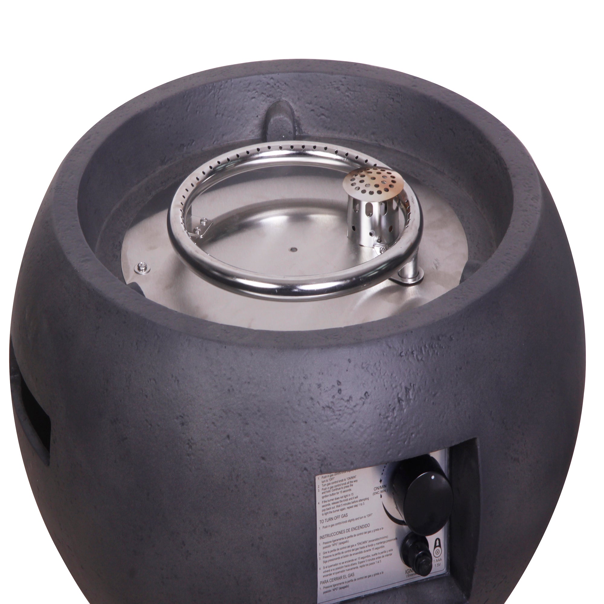 40,000 BTU Steel Outdoor Propane Gas Fire Pit Table with Steel lid and Weather Cover