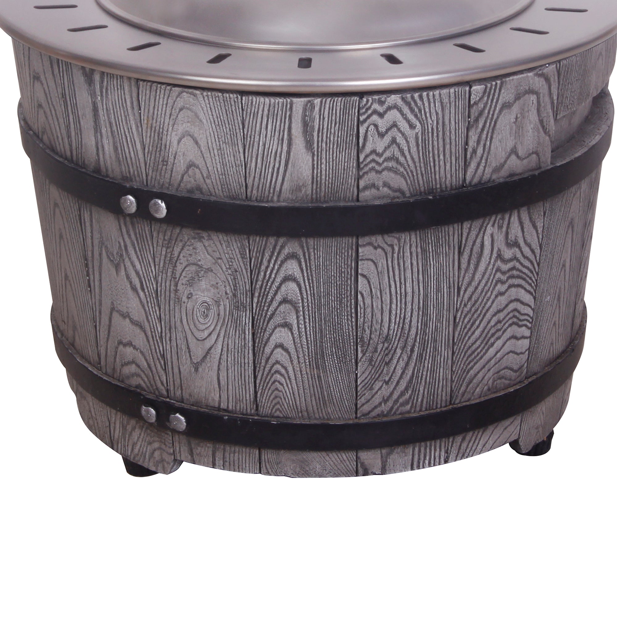 40,000 BTU Steel Outdoor Propane Gas Fire Pit Table with Steel lid and Weather Cover