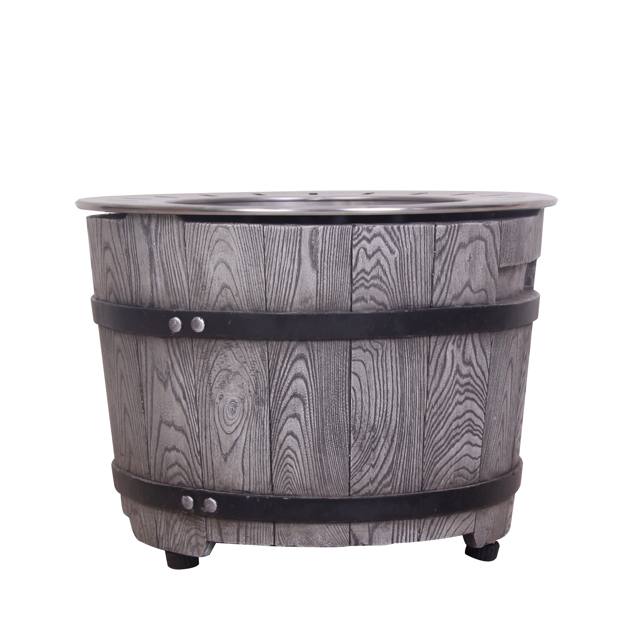 40,000 BTU Steel Outdoor Propane Gas Fire Pit Table with Steel lid and Weather Cover