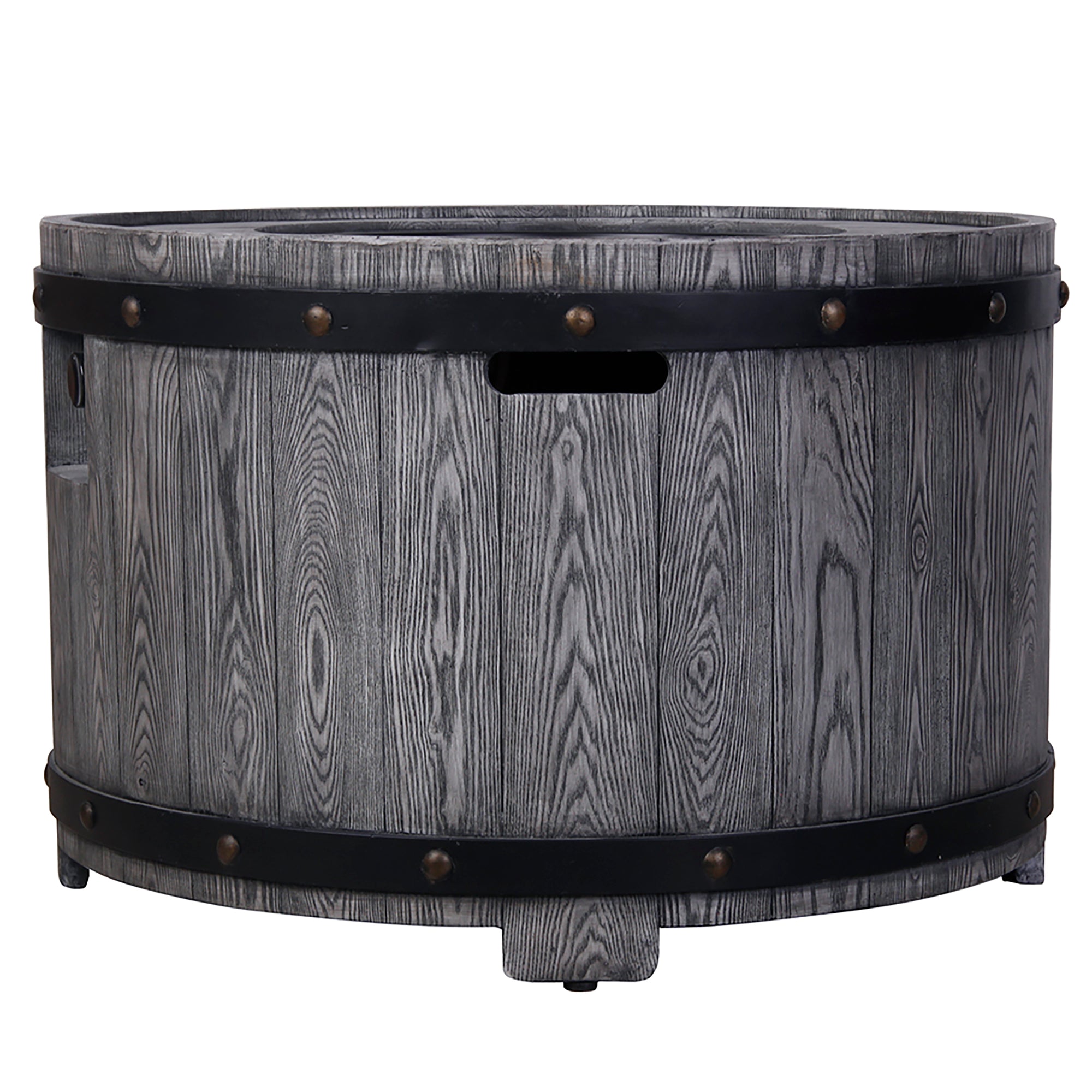 40,000 BTU Steel Outdoor Propane Gas Fire Pit Table with Steel lid and Weather Cover
