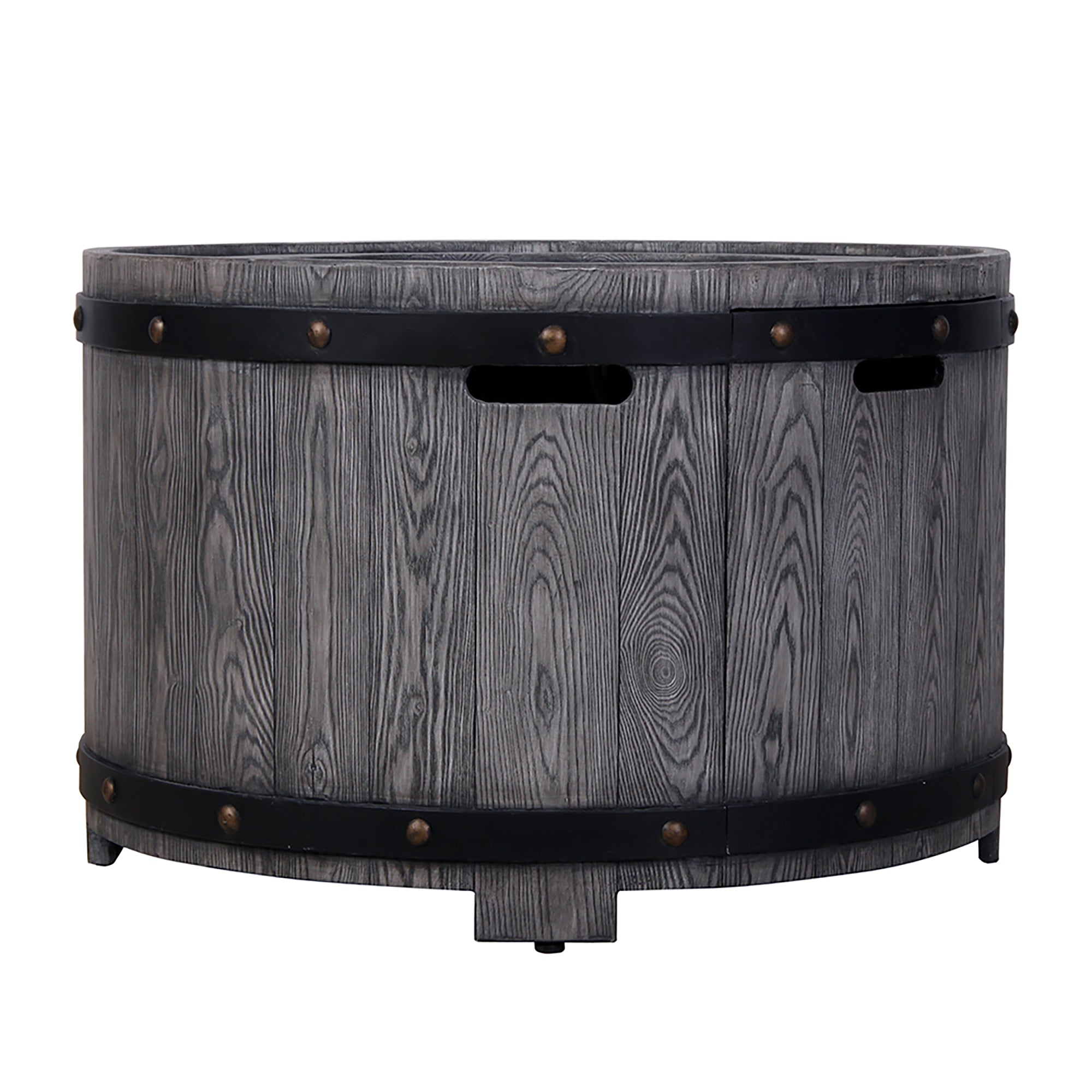 40,000 BTU Steel Outdoor Propane Gas Fire Pit Table with Steel lid and Weather Cover