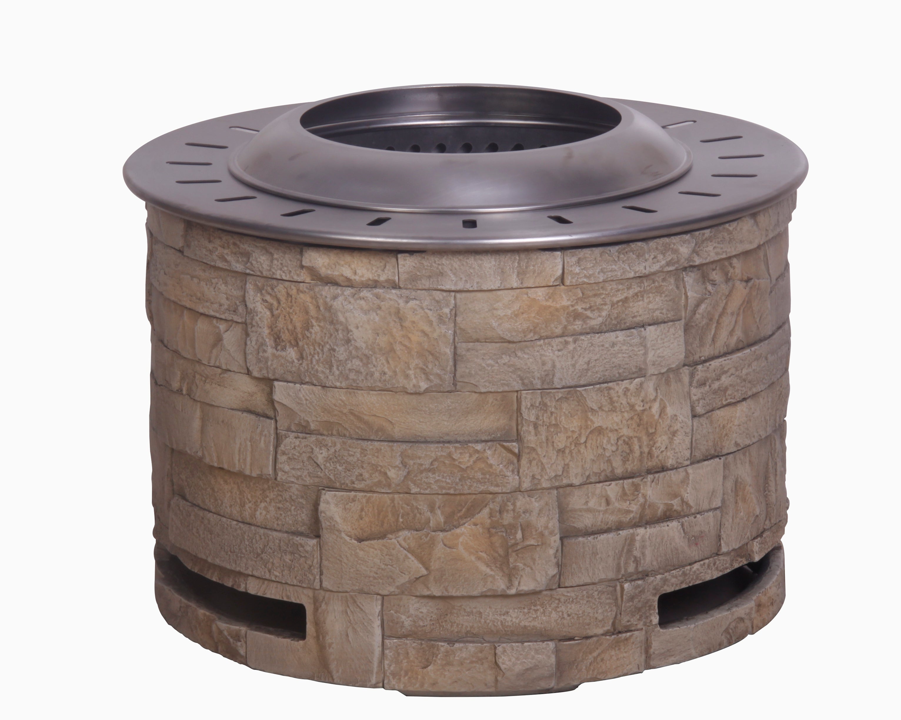 40,000 BTU Steel Outdoor Propane Gas Fire Pit Table with Steel lid and Weather Cover