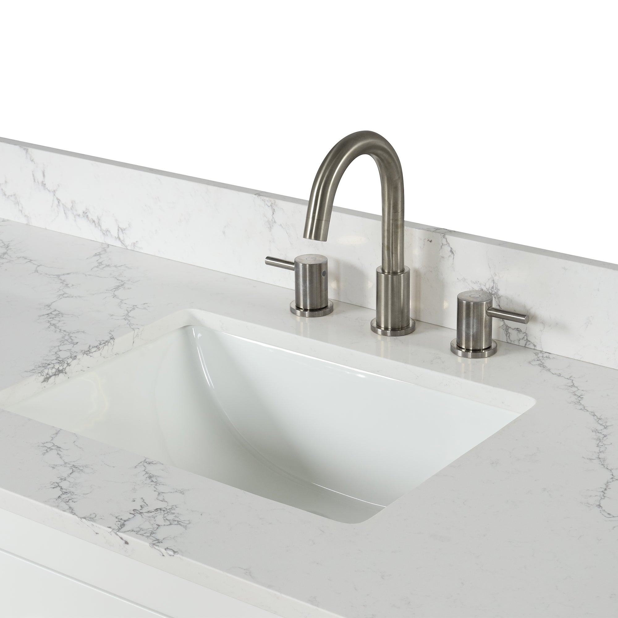 54 inch Freestanding Bathroom Vanity Set with Ceramic Sink