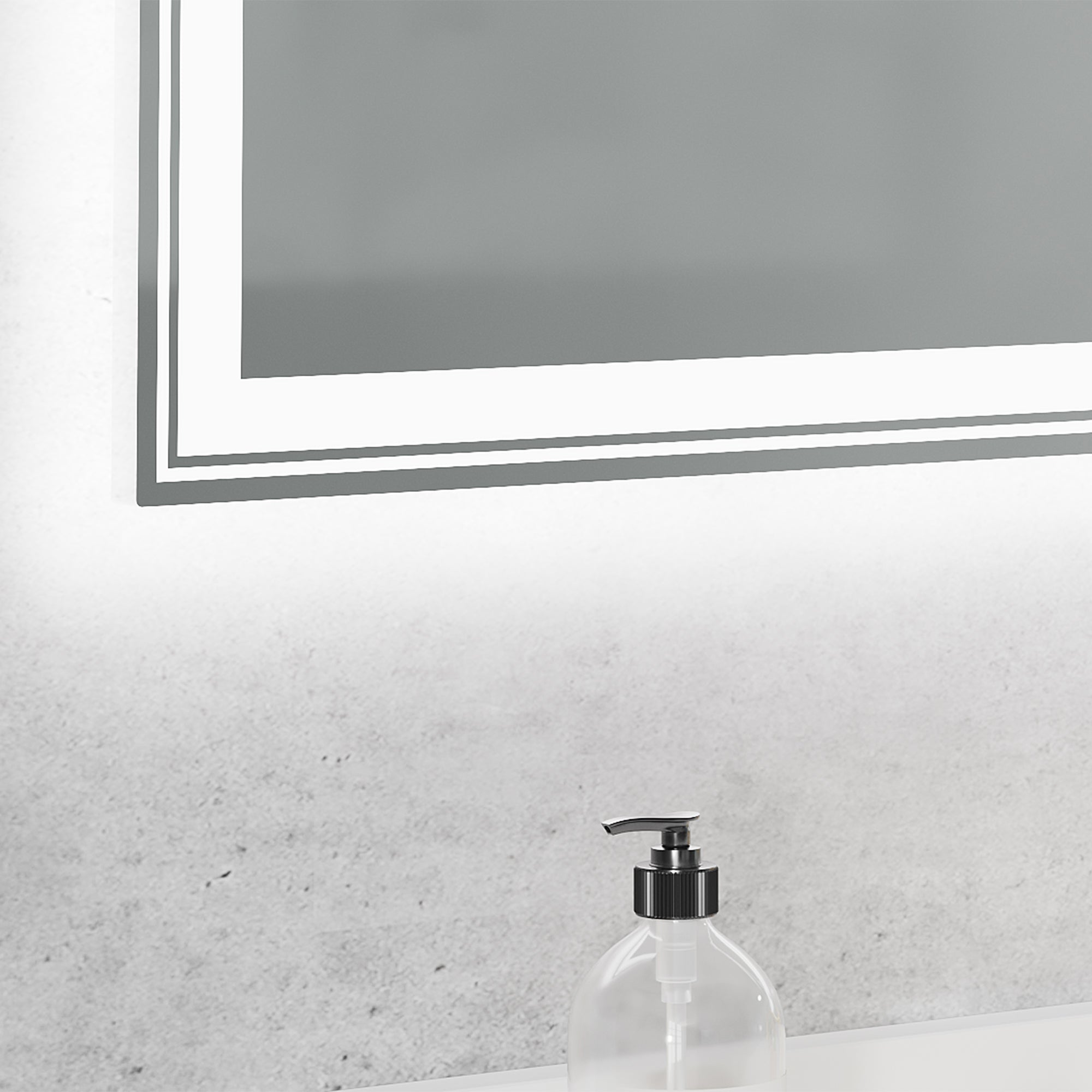 Rectangular Frameless Dimmable Wall Mounted LED Bathroom Vanity Mirror