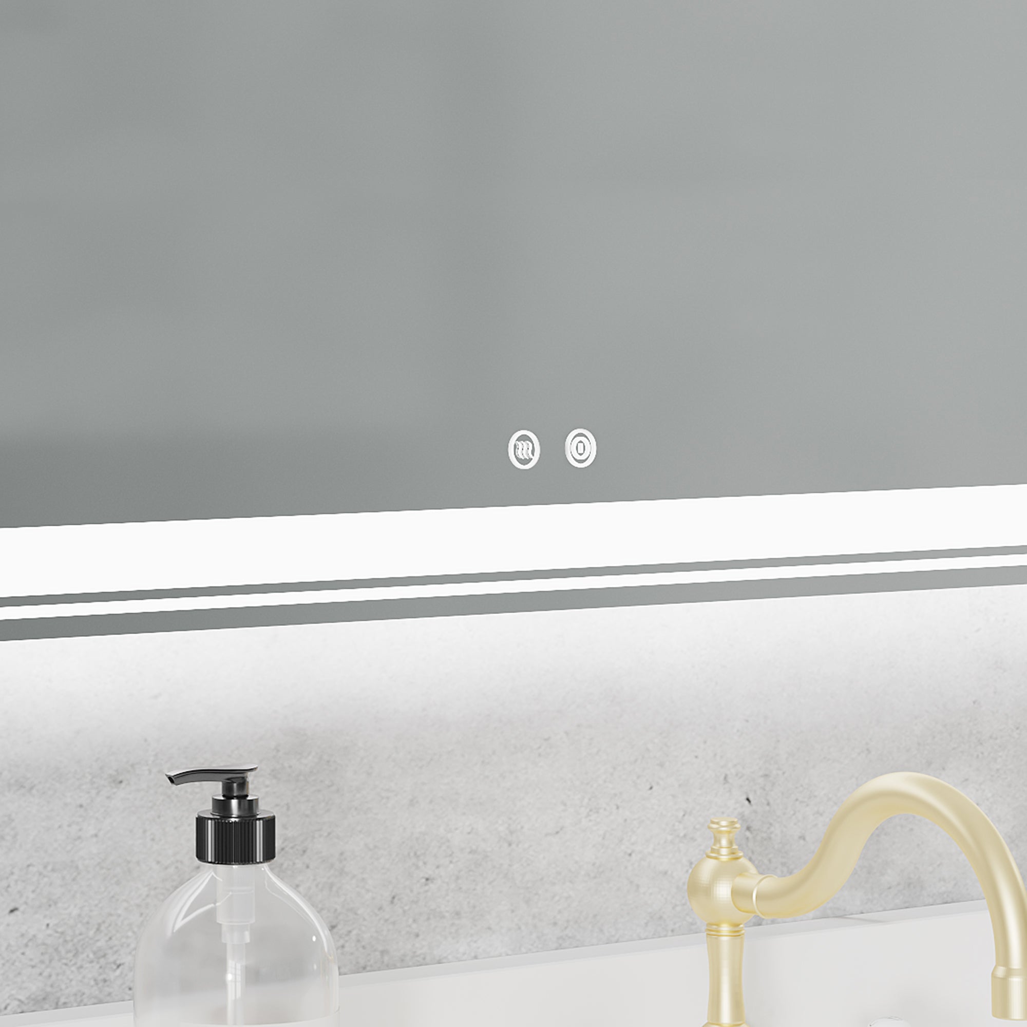Rectangular Frameless Dimmable Wall Mounted LED Bathroom Vanity Mirror