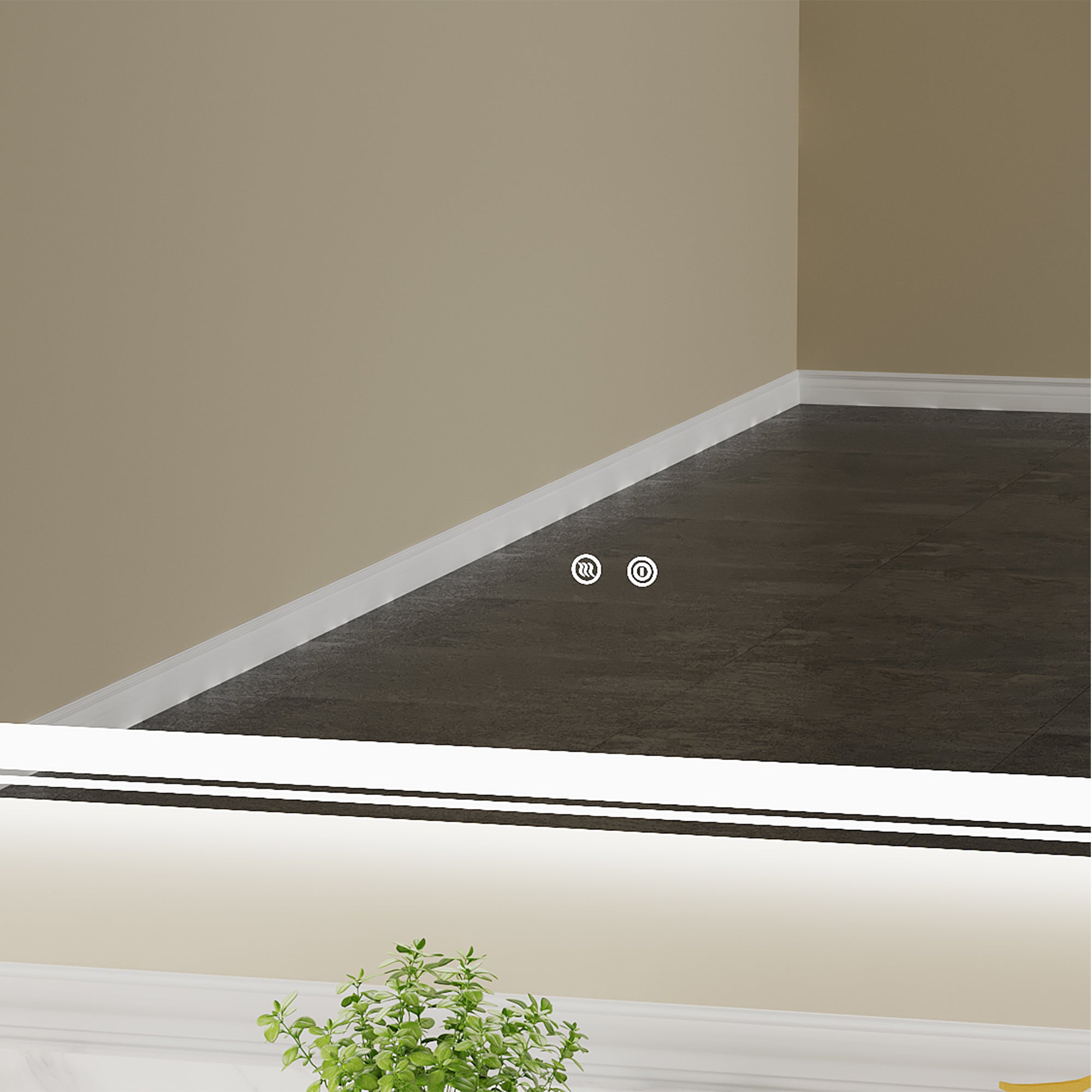 Rectangular Frameless Dimmable Wall Mounted LED Bathroom Vanity Mirror