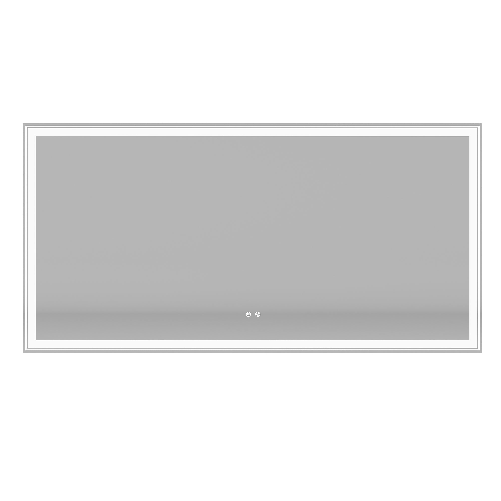 Rectangular Frameless Dimmable Wall Mounted LED Bathroom Vanity Mirror