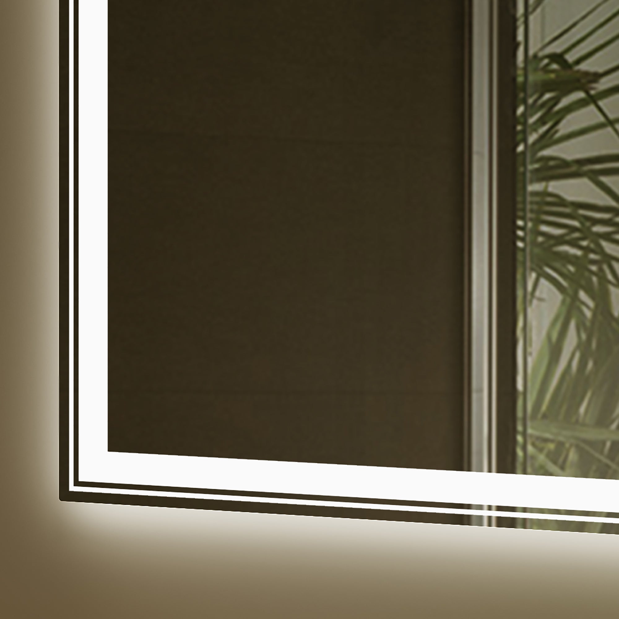 Rectangular Frameless Dimmable Wall Mounted LED Bathroom Vanity Mirror