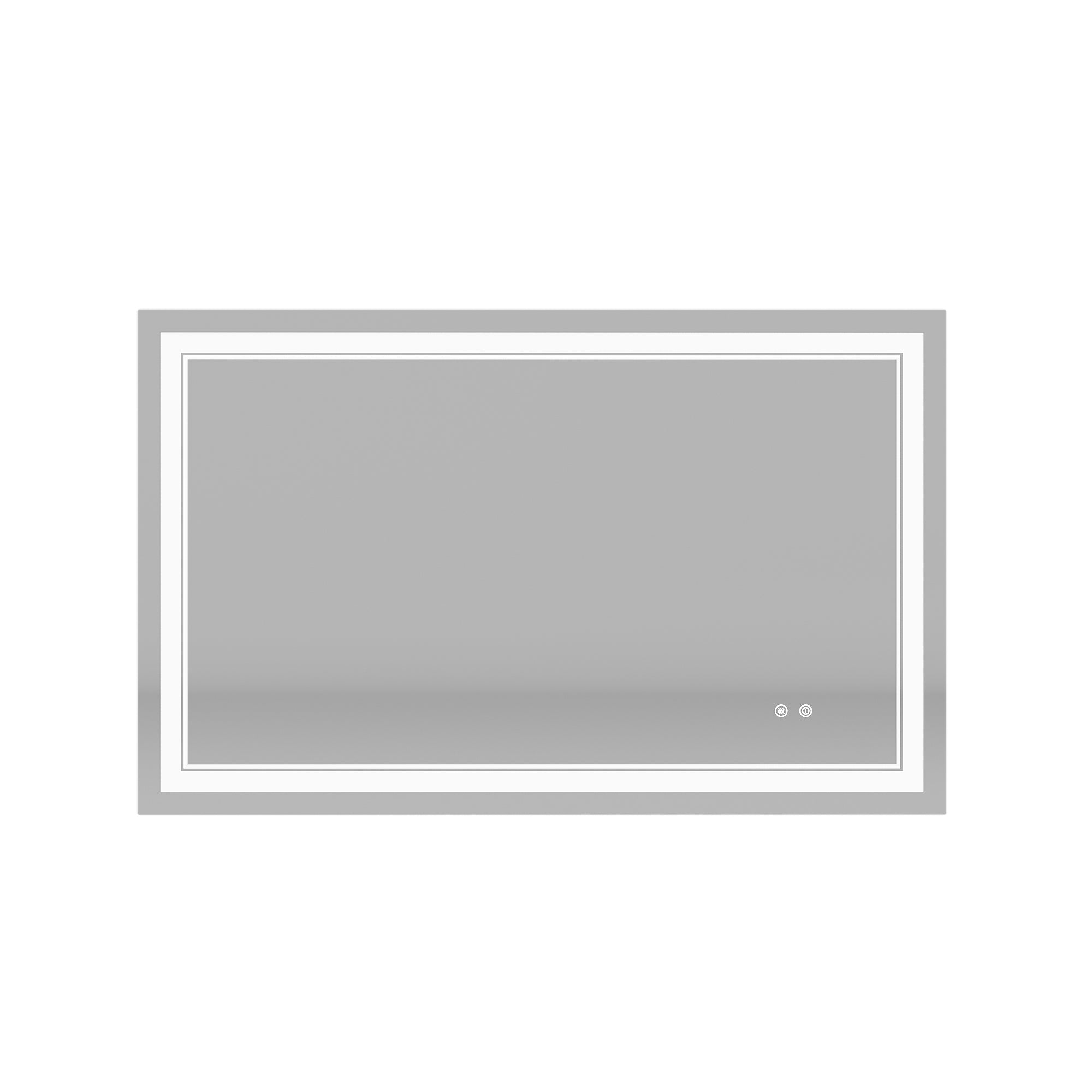 Rectangular Frameless Dimmable Wall Mounted LED Bathroom Vanity Mirror