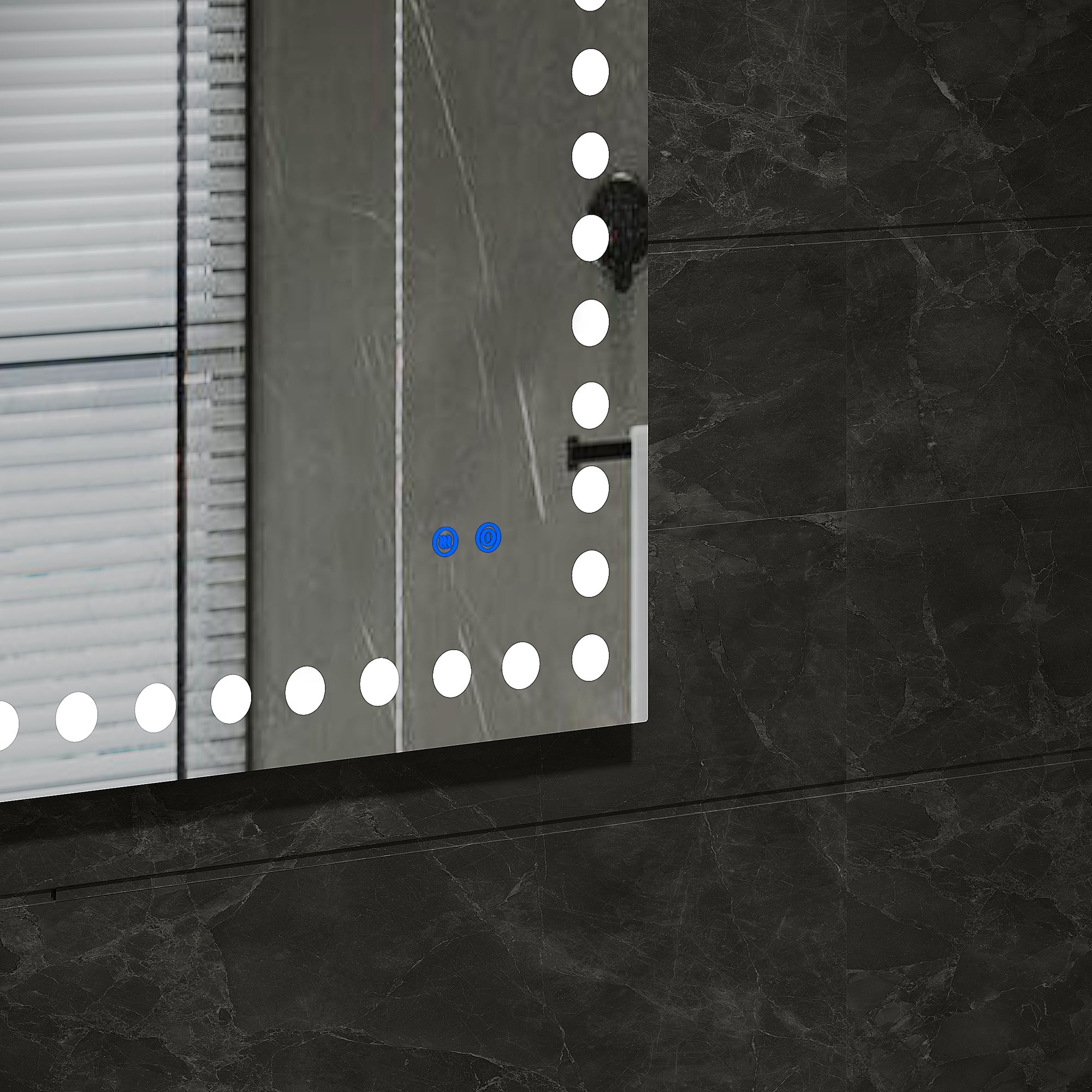 Rectangular Frameless Dimmable Wall Mounted LED Bathroom Vanity Mirror