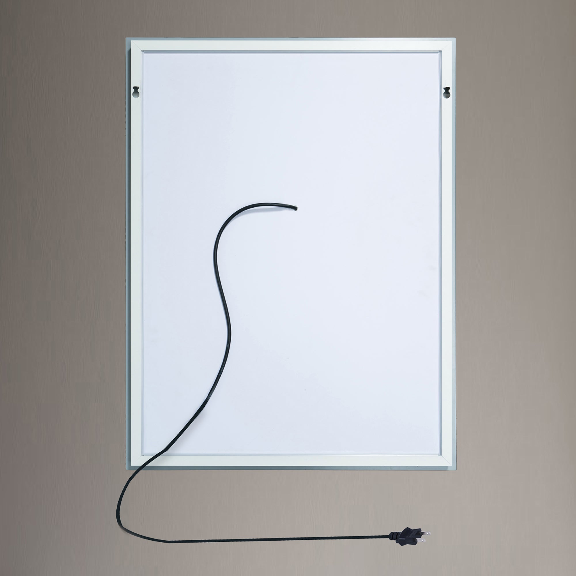 20 in. W x 30 in. H  Aluminium and Glass LED Bathroom Mirror with Defogger