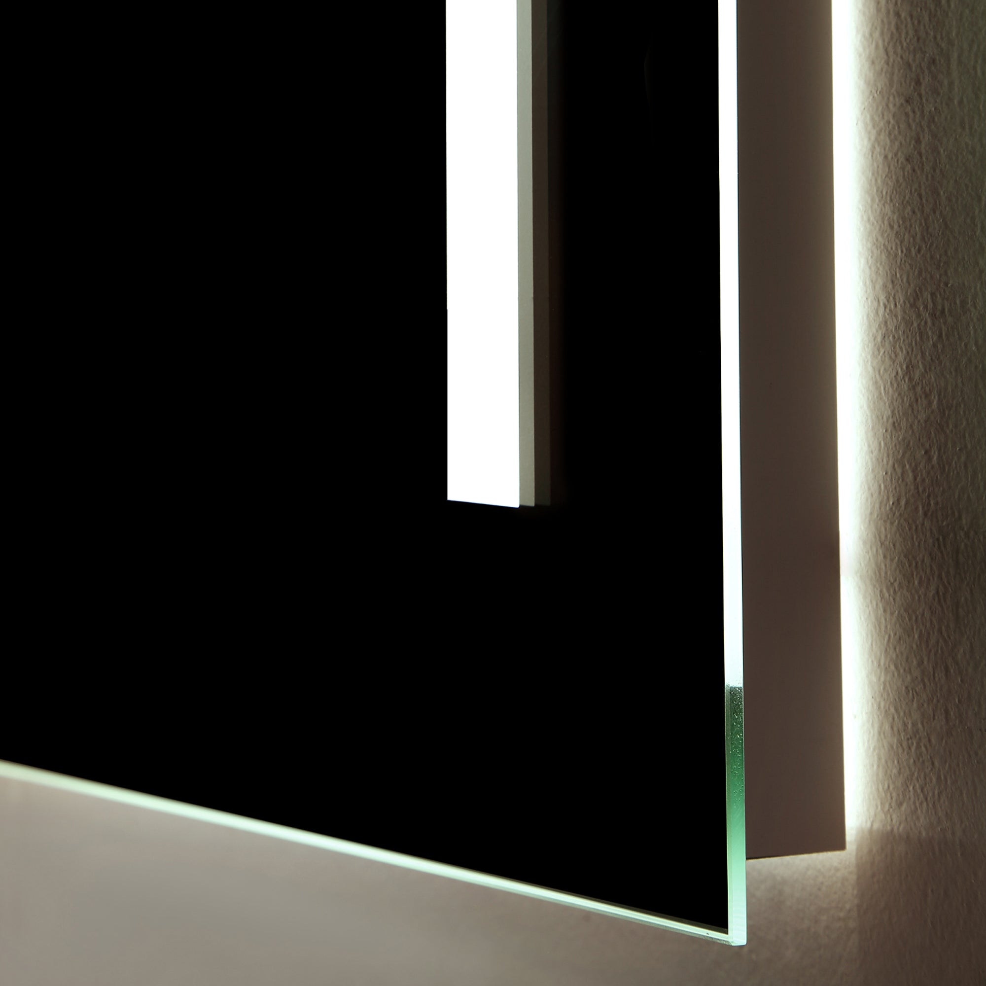 20 in. W x 30 in. H  Aluminium and Glass LED Bathroom Mirror with Defogger