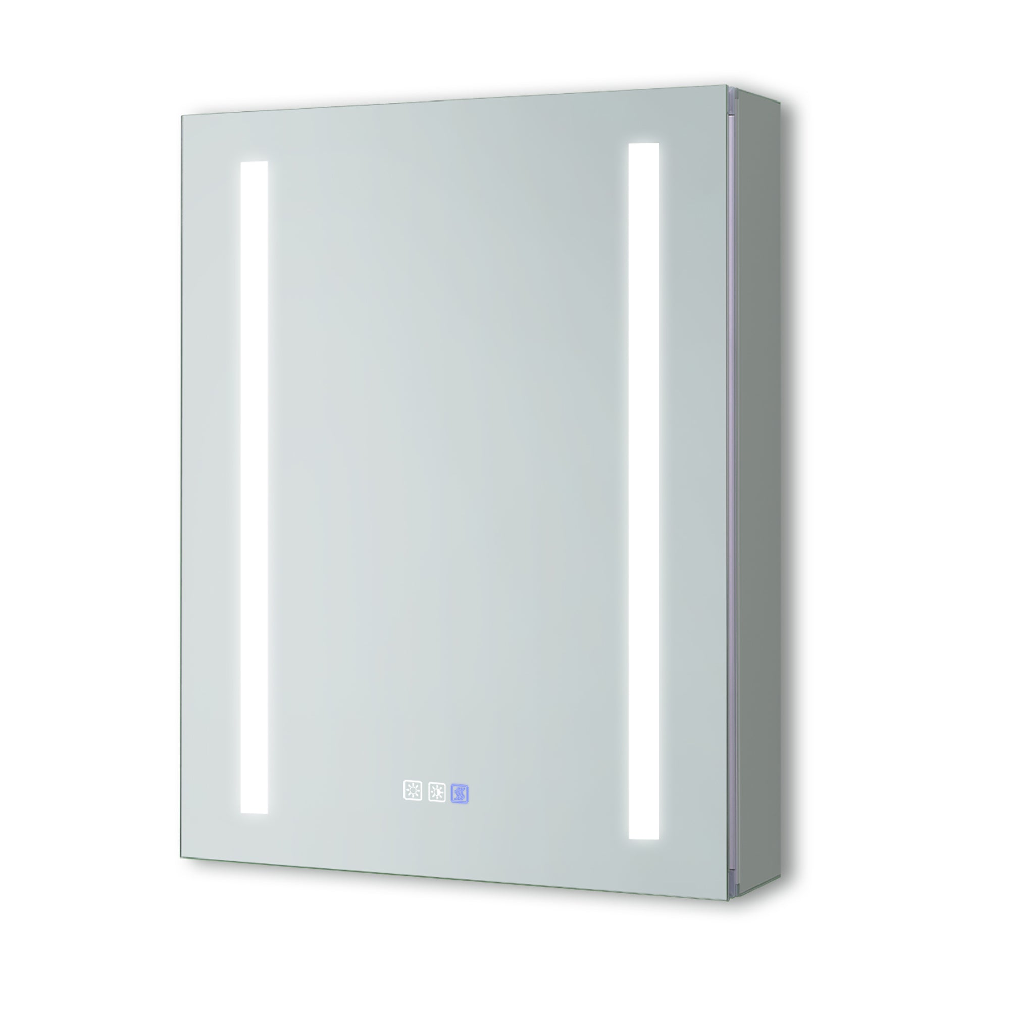 20" Aluminum Surface Mount Medicine Cabinet with Mirrors and Shelves