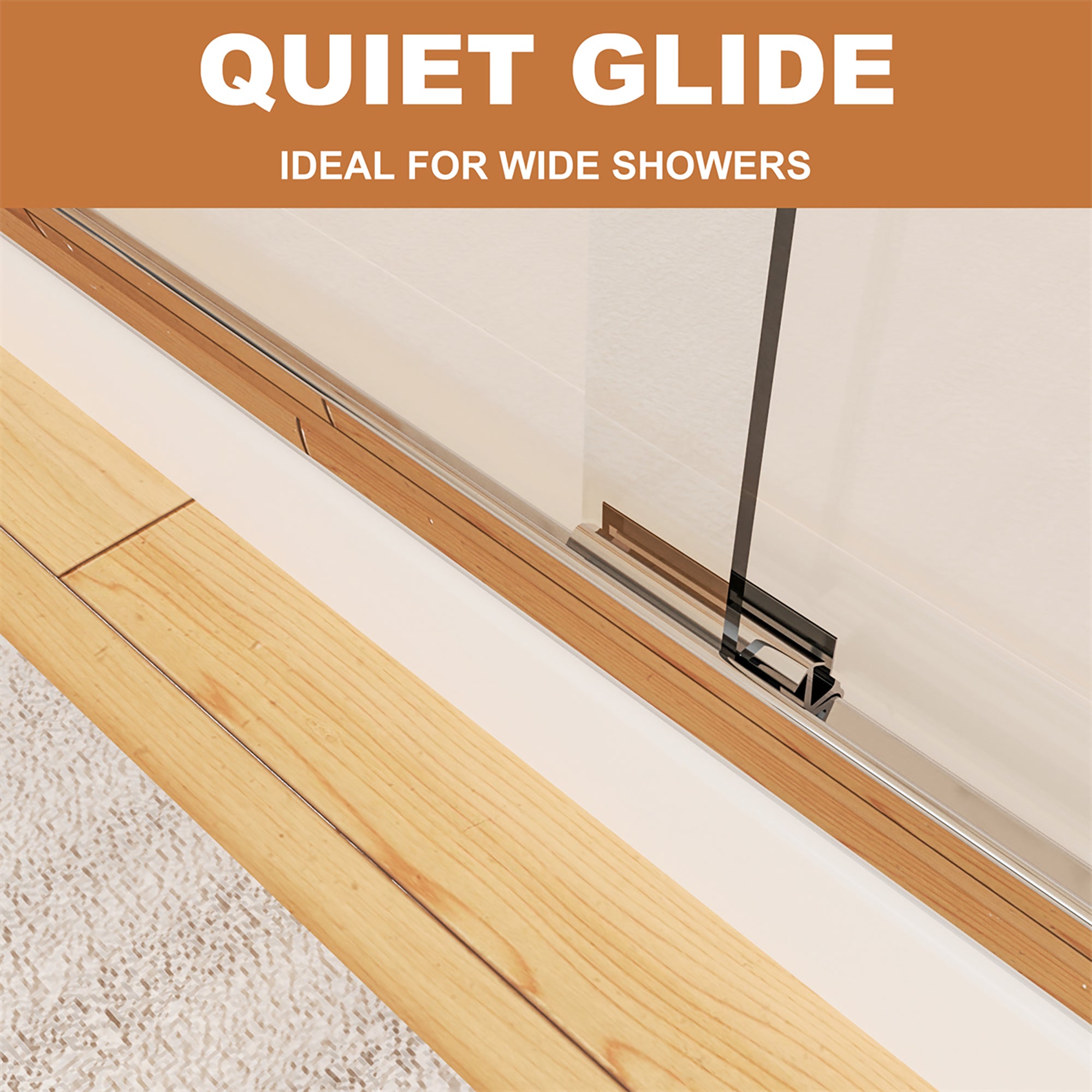 34 in. W X 72 in. H Semi-Frameless Pivot Shower Door in Matte Black with Clear Glass