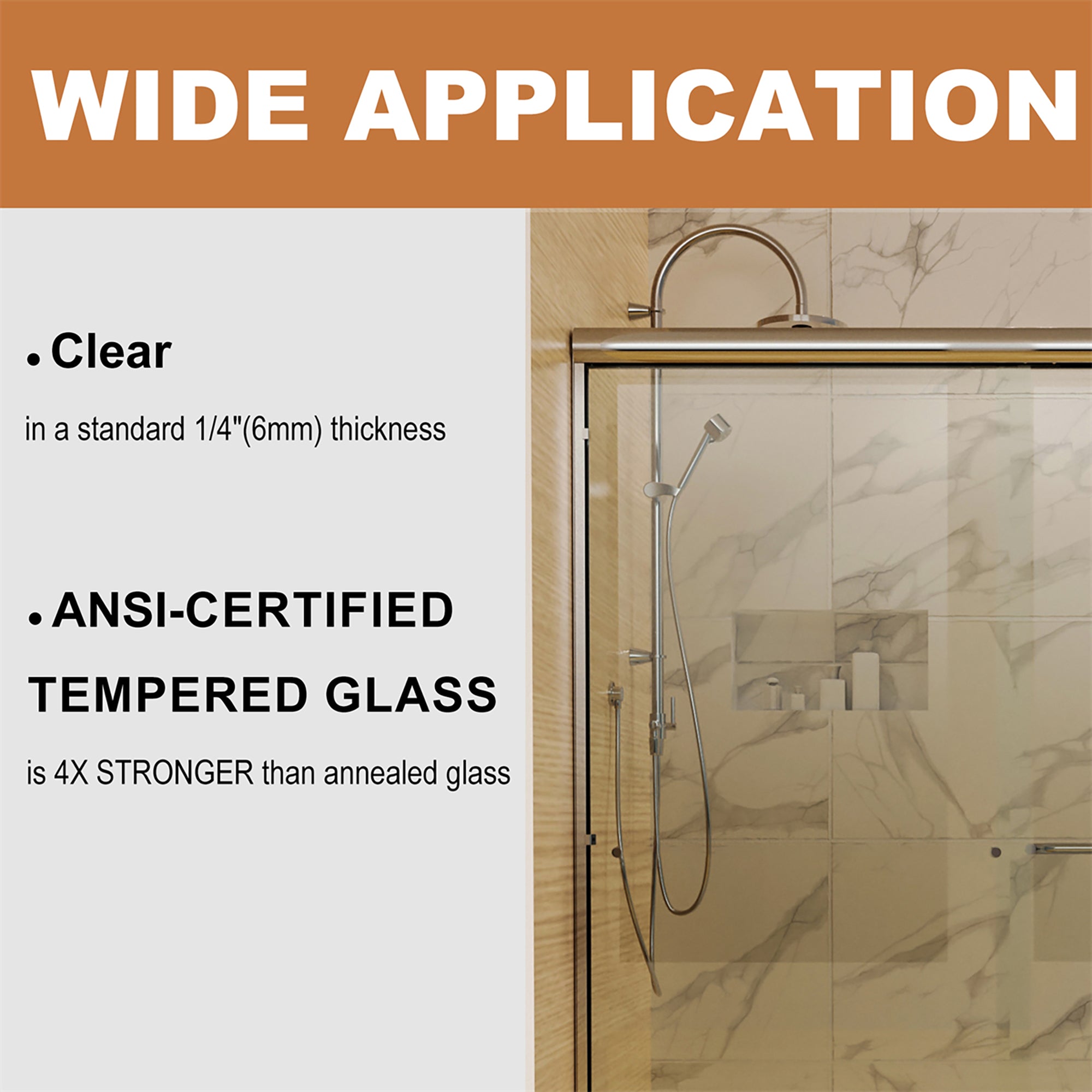 34 in. W X 72 in. H Semi-Frameless Pivot Shower Door in Matte Black with Clear Glass