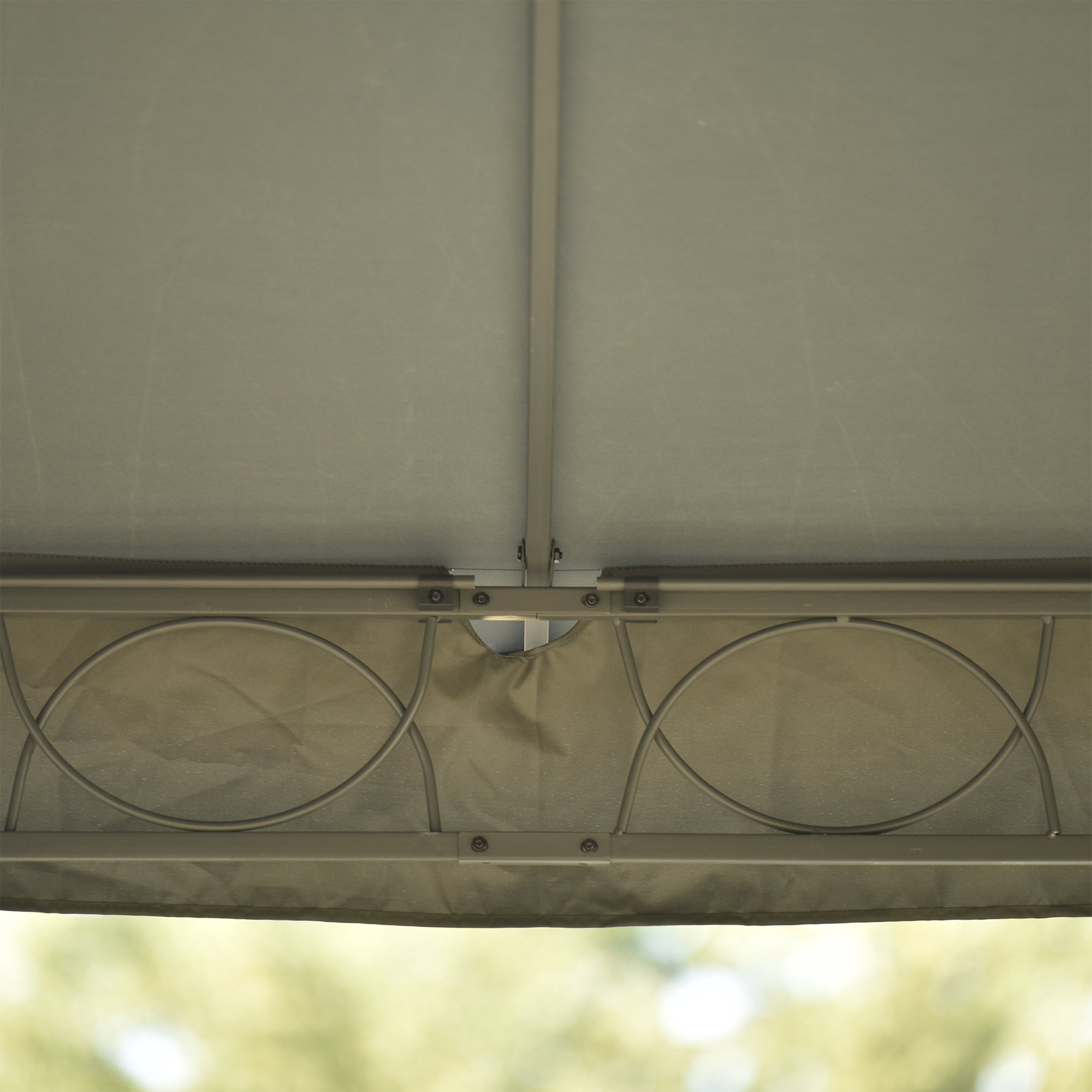 236 Inch Steel Patio Canopy Gazebo with Oxford Cloth and Mosquito Nets