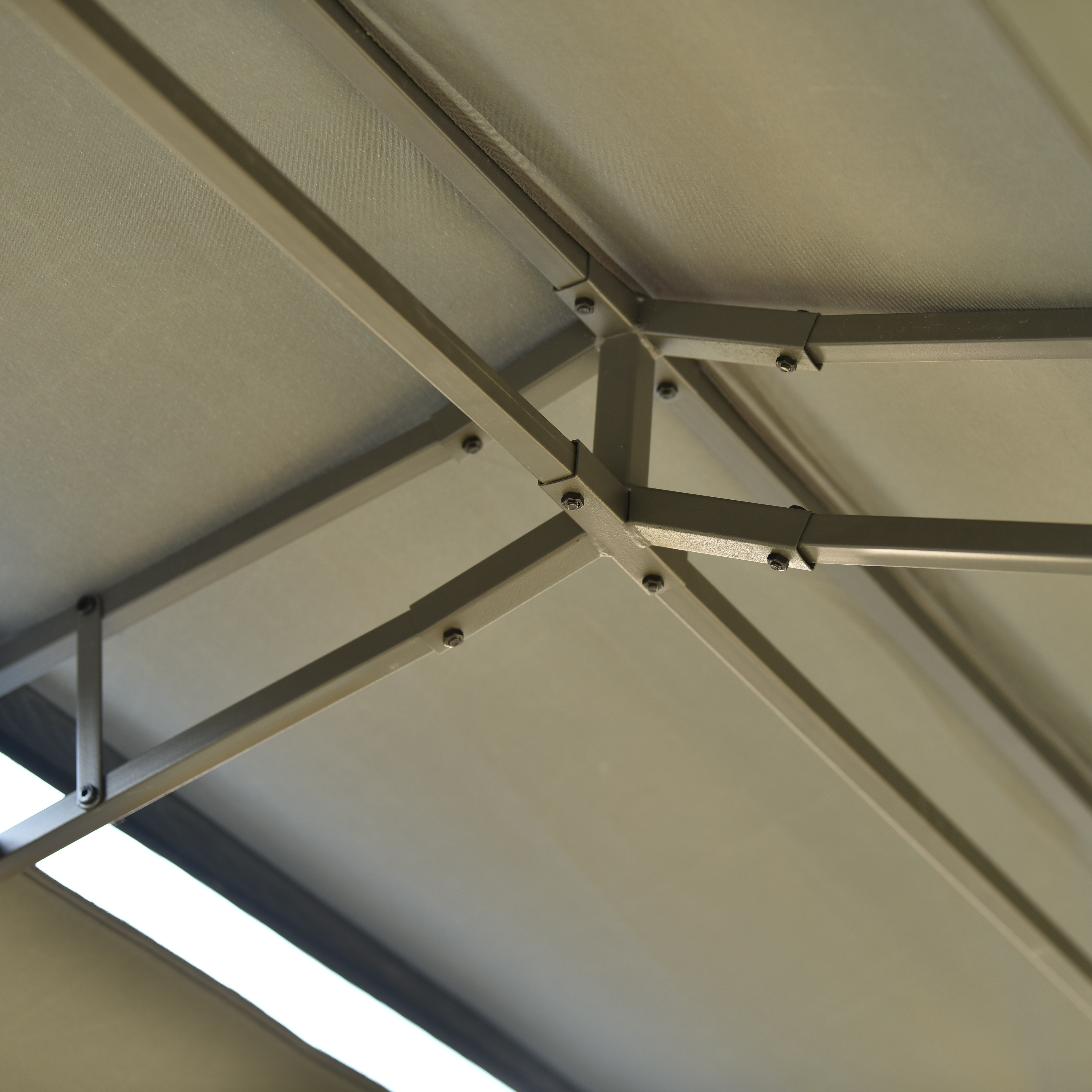236 Inch Steel Patio Canopy Gazebo with Oxford Cloth and Mosquito Nets