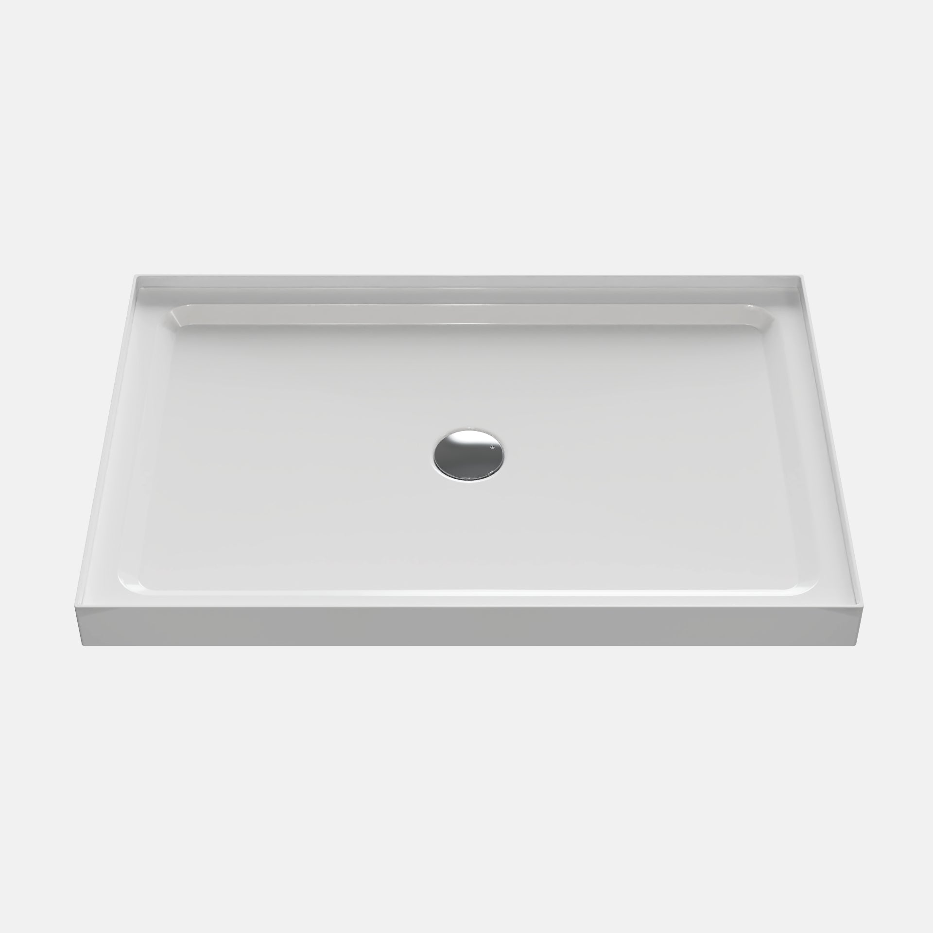 48 in. L x 32in. W ABS White Shower Base with Drain