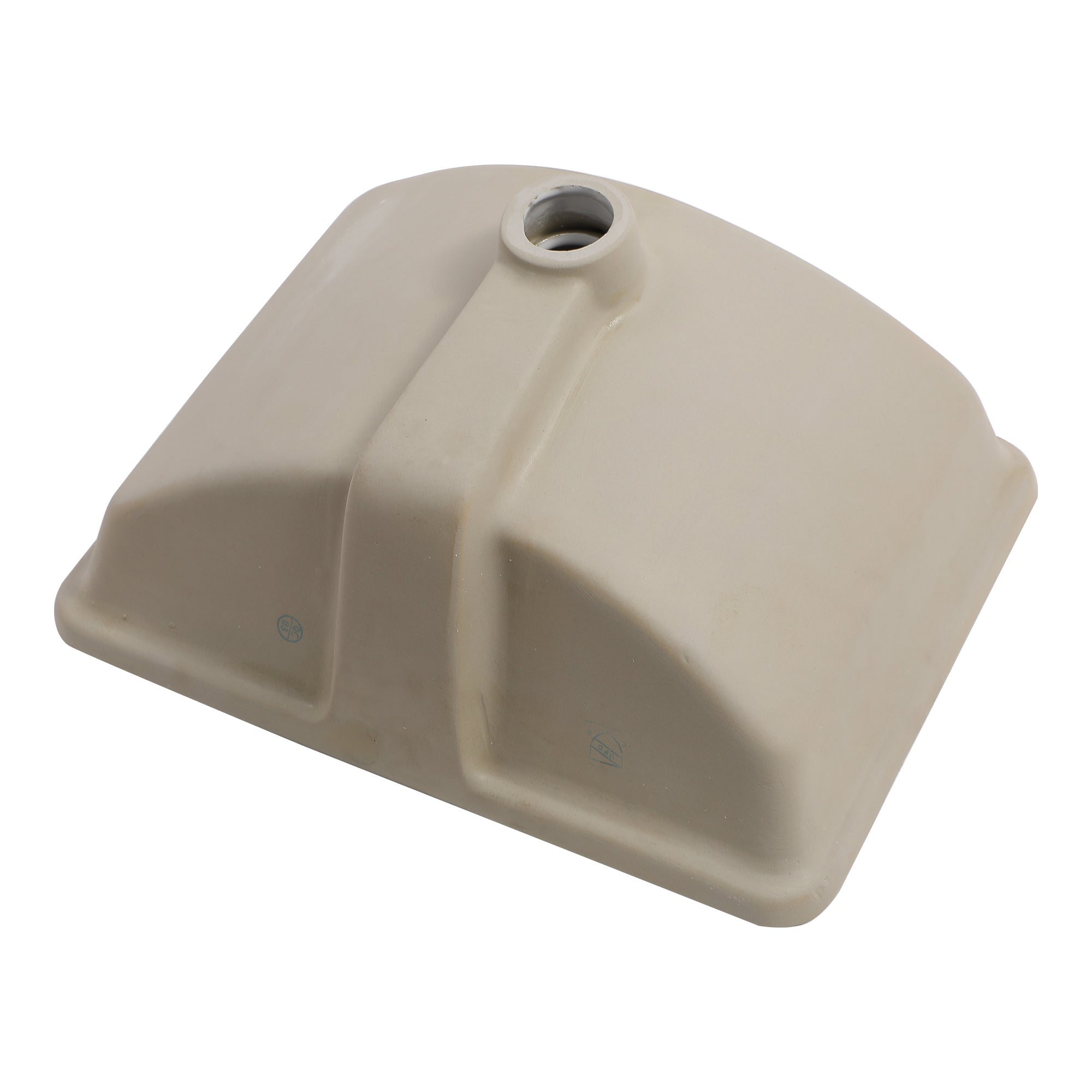 Rectangular Ceramic Undermount Bathroom Sink with Overflow